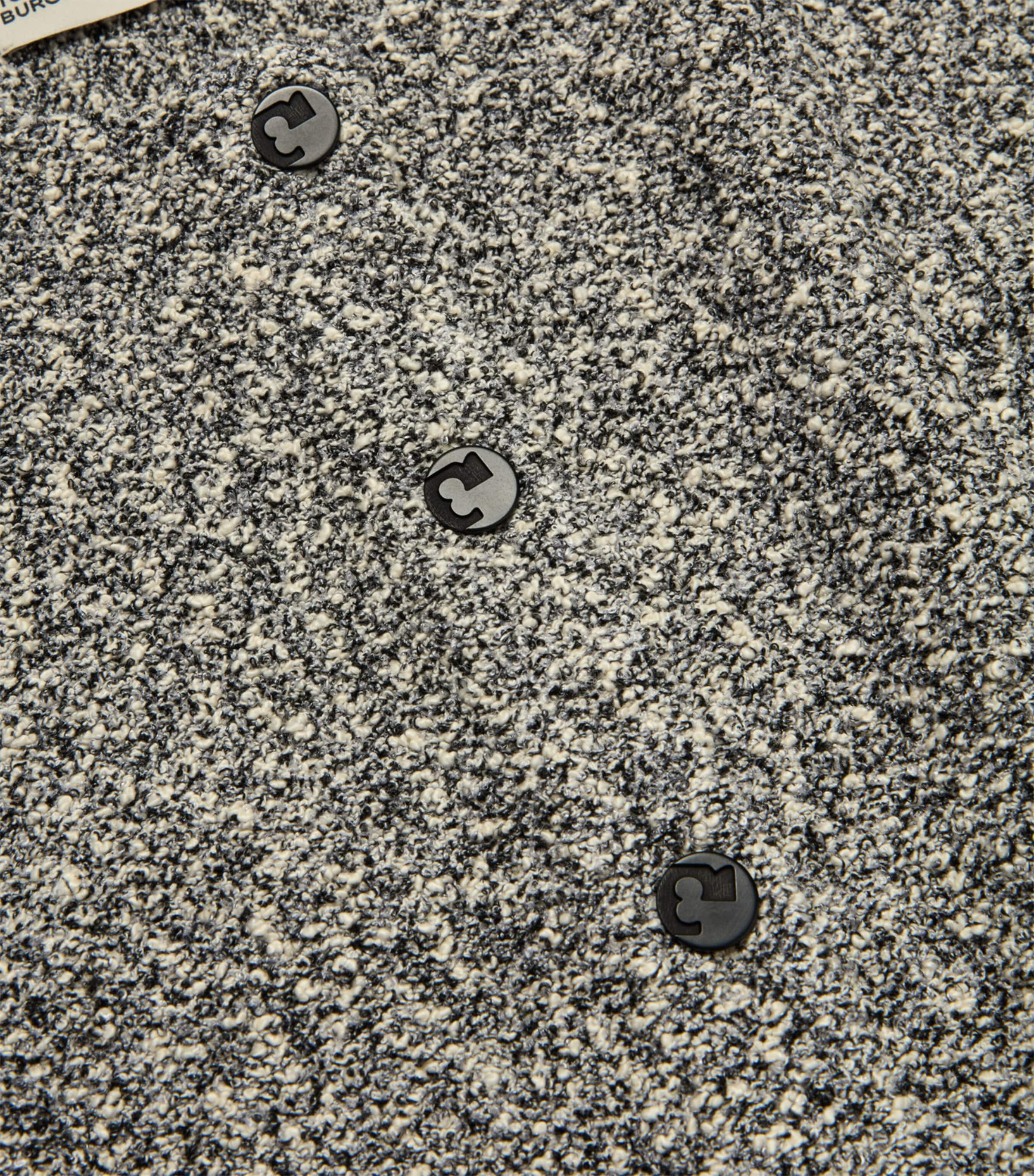 Tweed Cropped Jacket 002 BLACK TRUFFLE Image 2