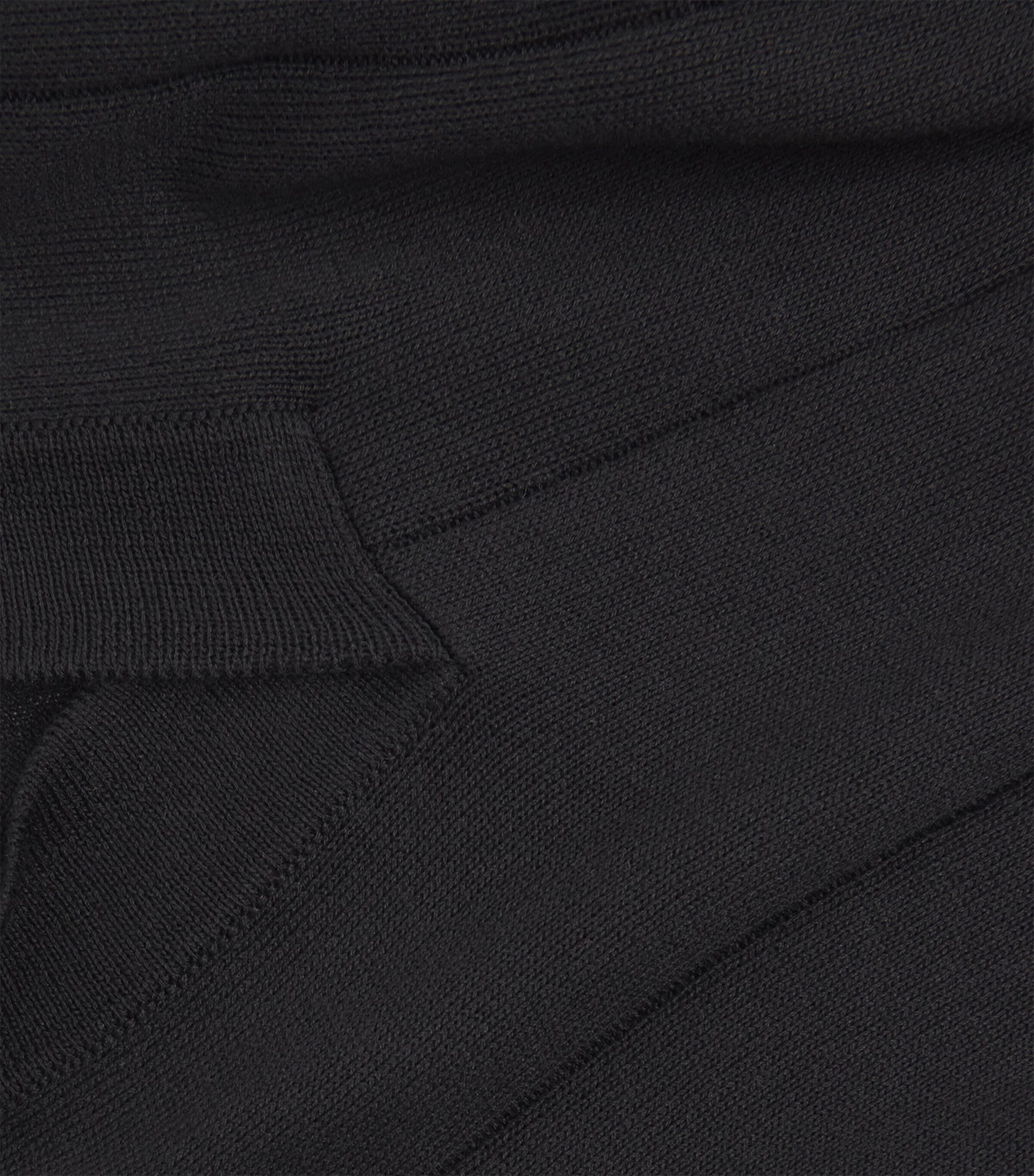 Eton Mens Cotton-Silk Polo Shirt Black Image 5