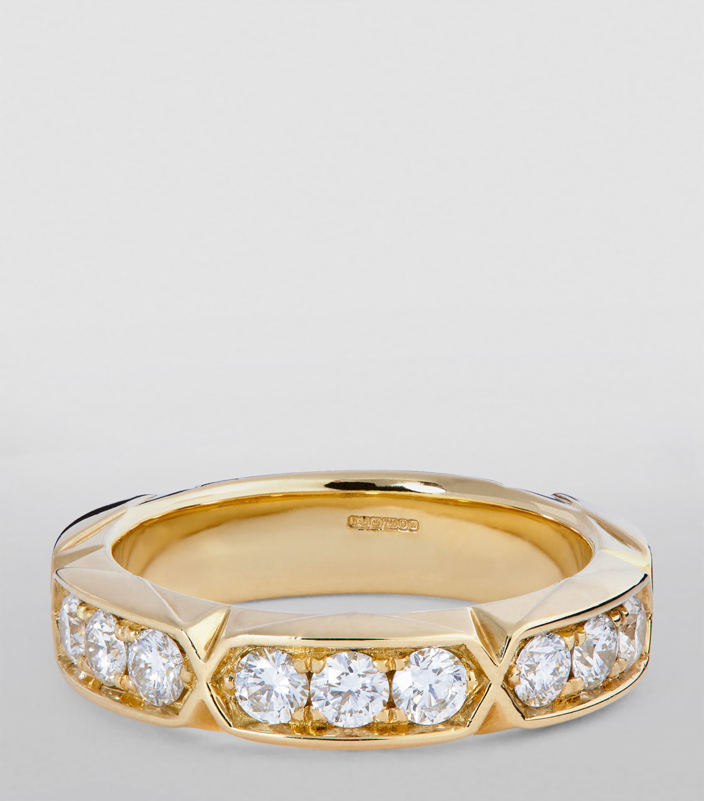 Yellow Gold and Diamond Large Jazz Ring YELLOW GOLD Image 3