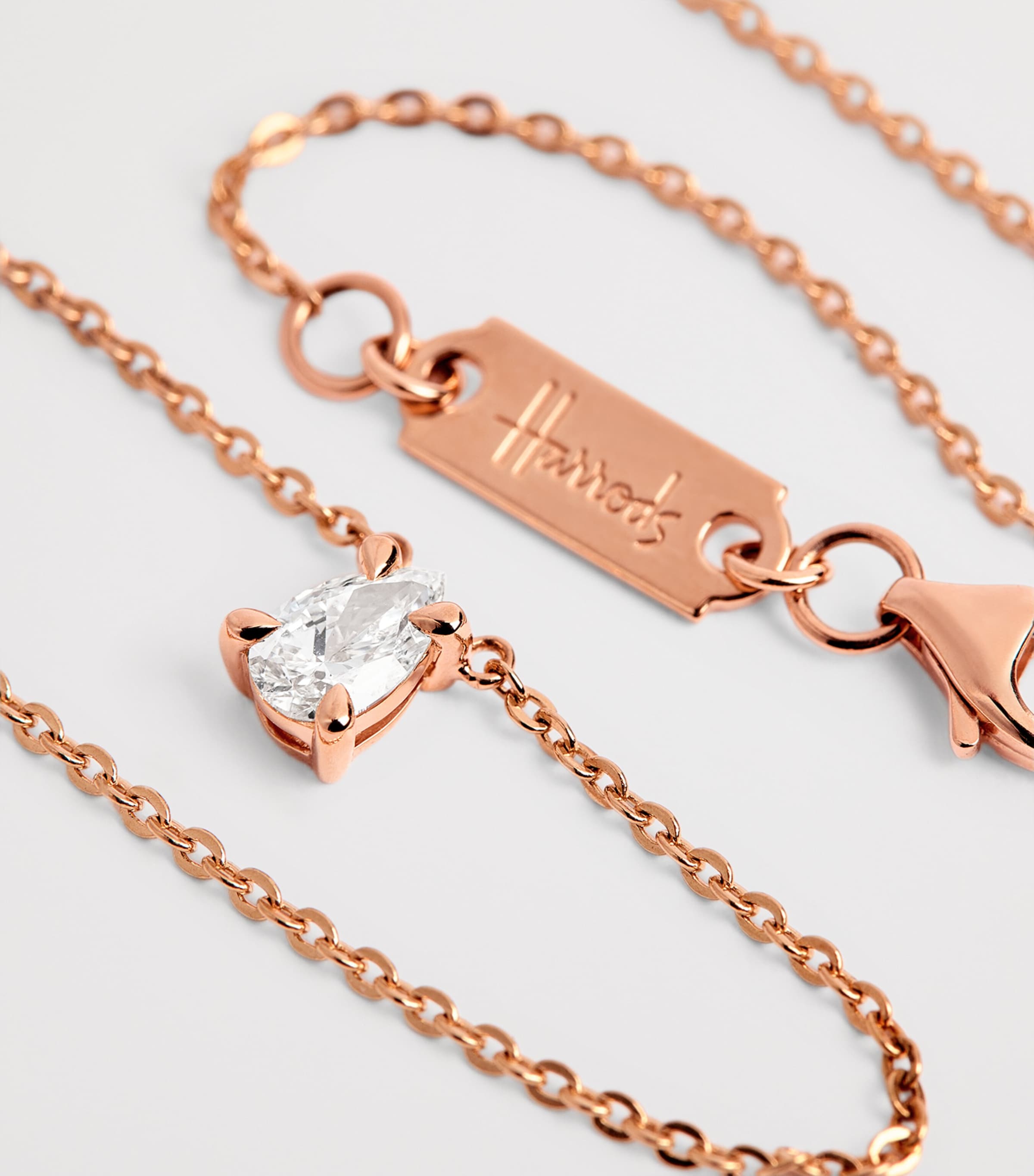 Rose Gold and Diamond Necklace (0.50ct) ROSE GOLD Image 6