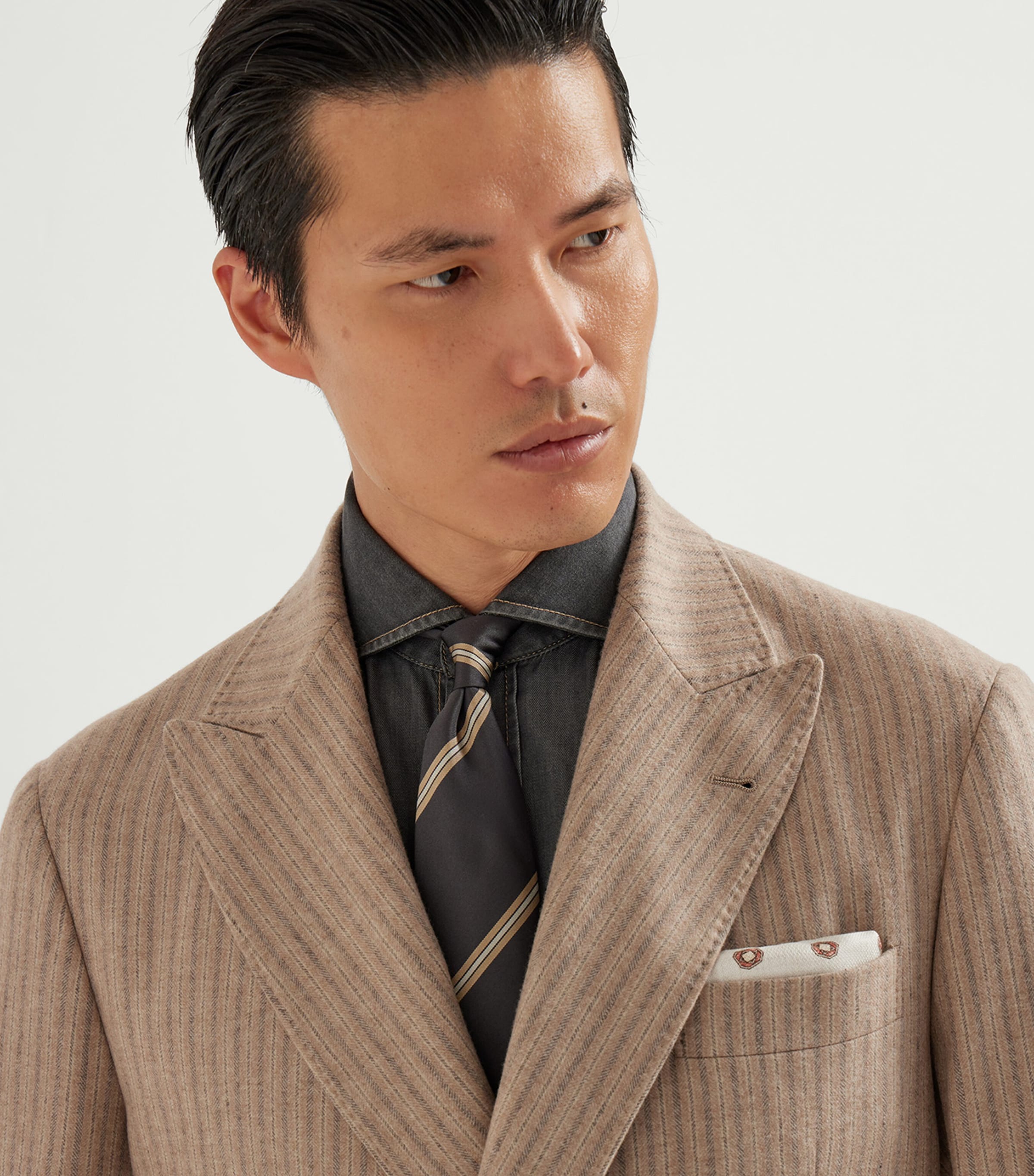 Silk Regimental Stripe Tie CKP60 Image 3