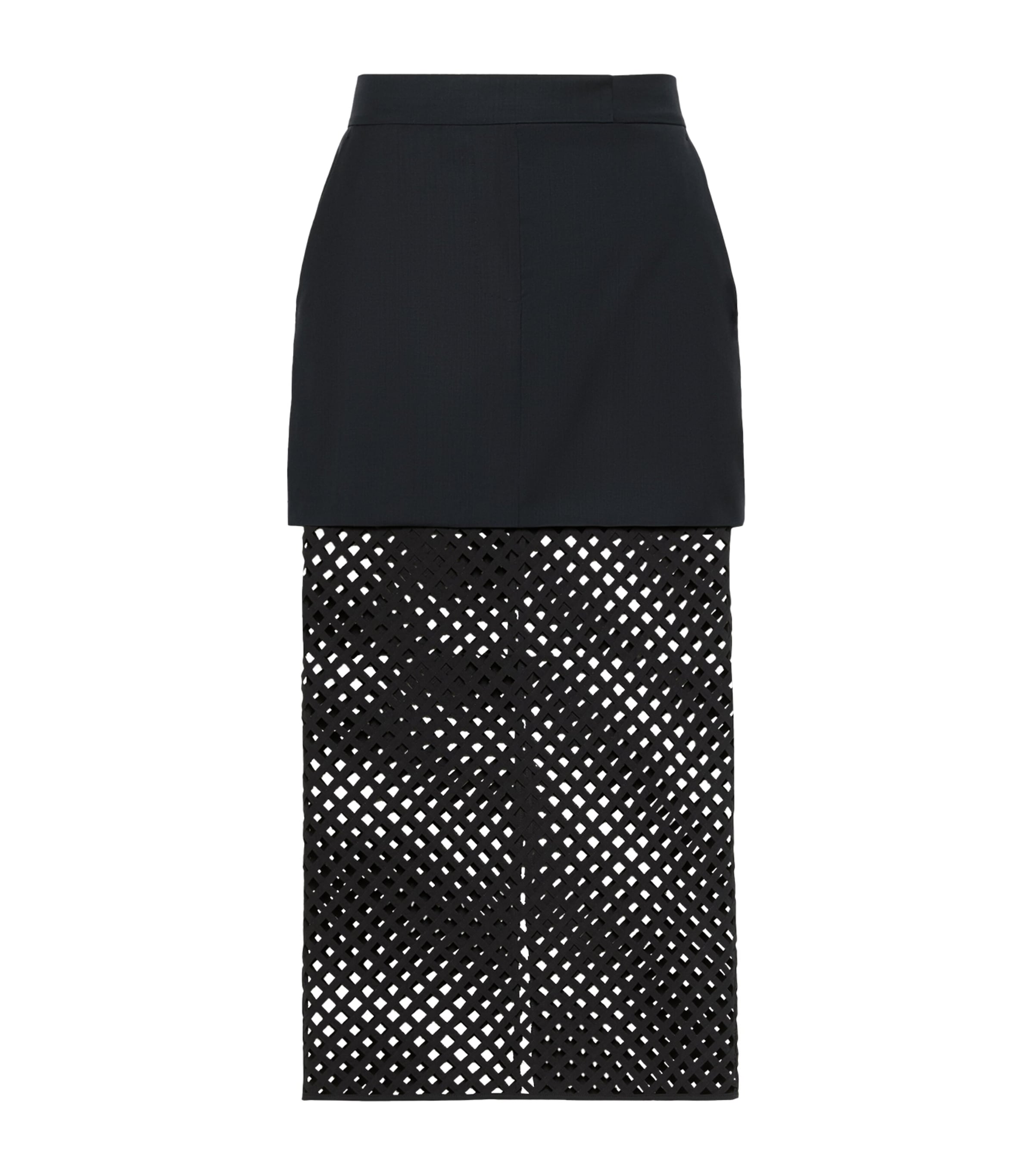 Max Mara Womens Woven Midi Skirt Ultramarine Image 1
