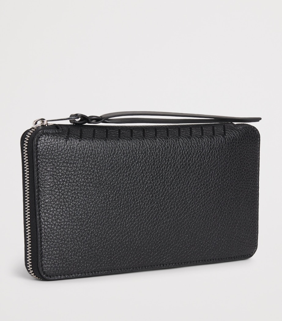 Alan Scott Deer Skin Document Wallet Black/black Image 3