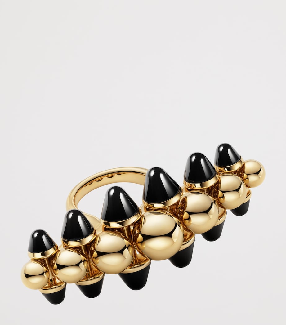 Cartier Yellow Gold and Onyx Clash de Cartier XL Ring Yellow Gold Image 3