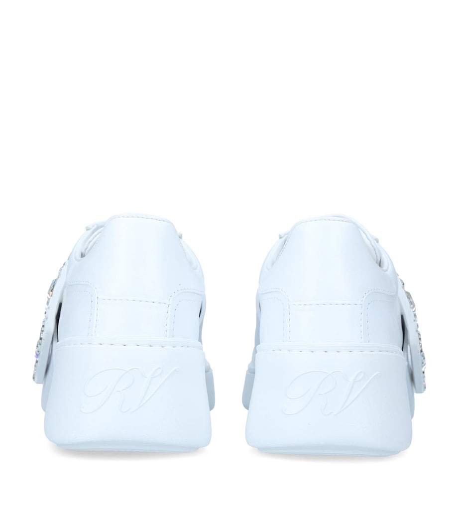 Leather Viv Skate Sneakers WHITE Image 4