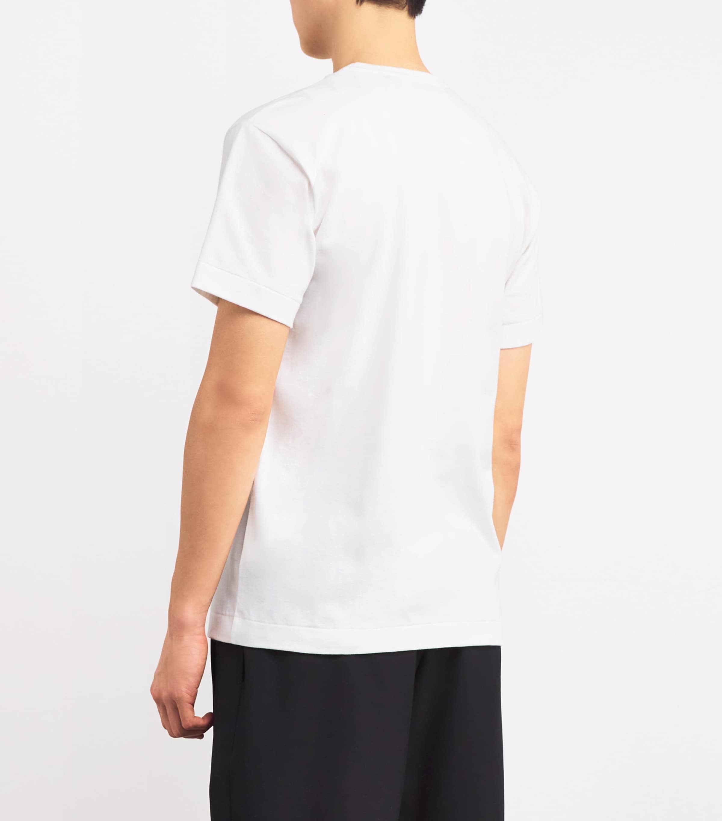 Comme Des Garçons Play Mens Heart Logo T-Shirt White Image 4