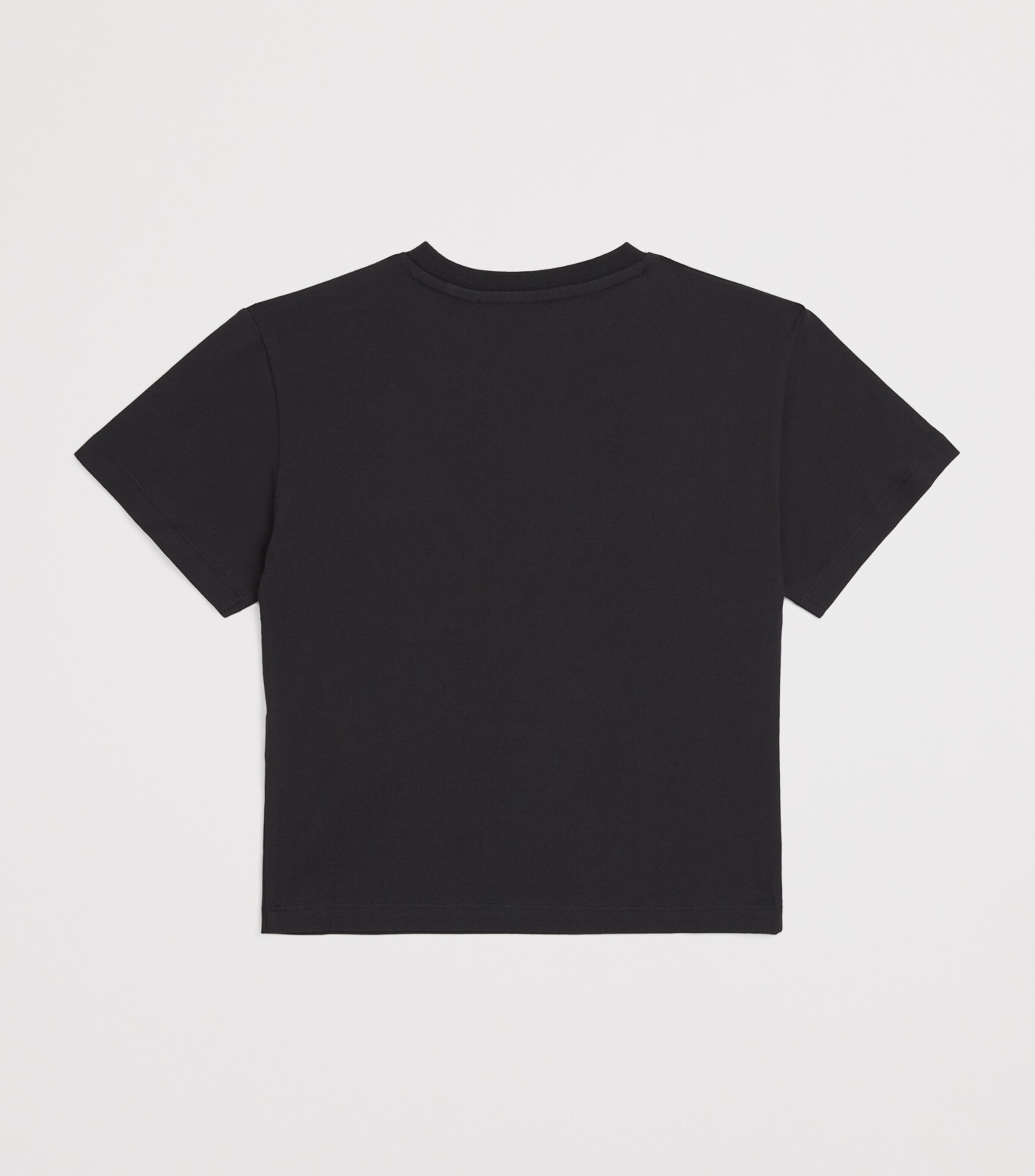 Cotton Rubber-Logo T-Shirt (2-14 Years) BLACK Image 2