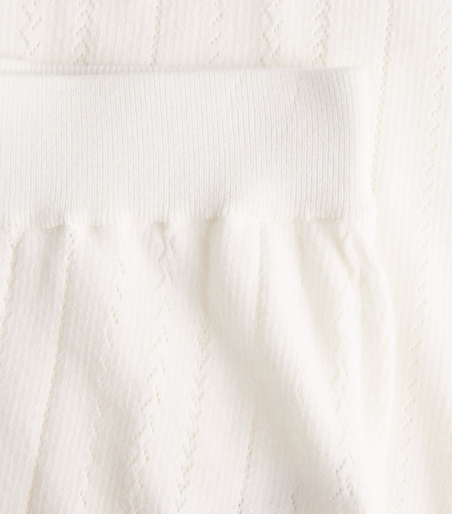 Eberjey Womens Pointelle Knitted Trousers Ivory Image 6