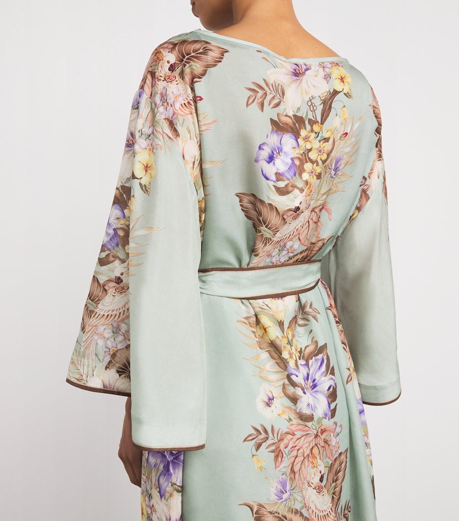 Silk Coco Tunic Midi Dress SGMF/SAGE MULTI FLRL Image 4