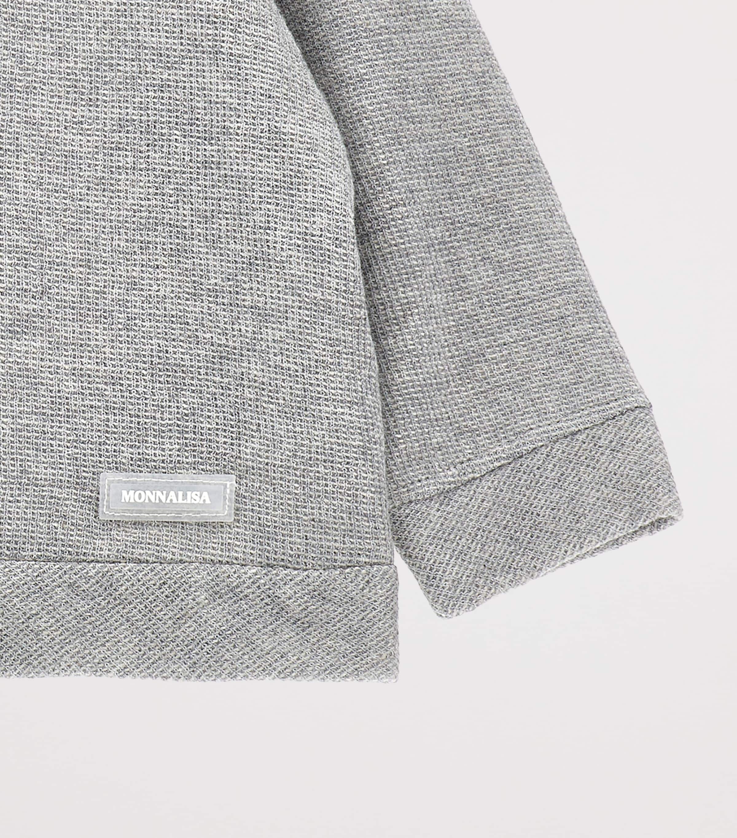 Bear Appliqué Cardigan (6-24 Months) GRIGIO+CAMMELLO Image 3