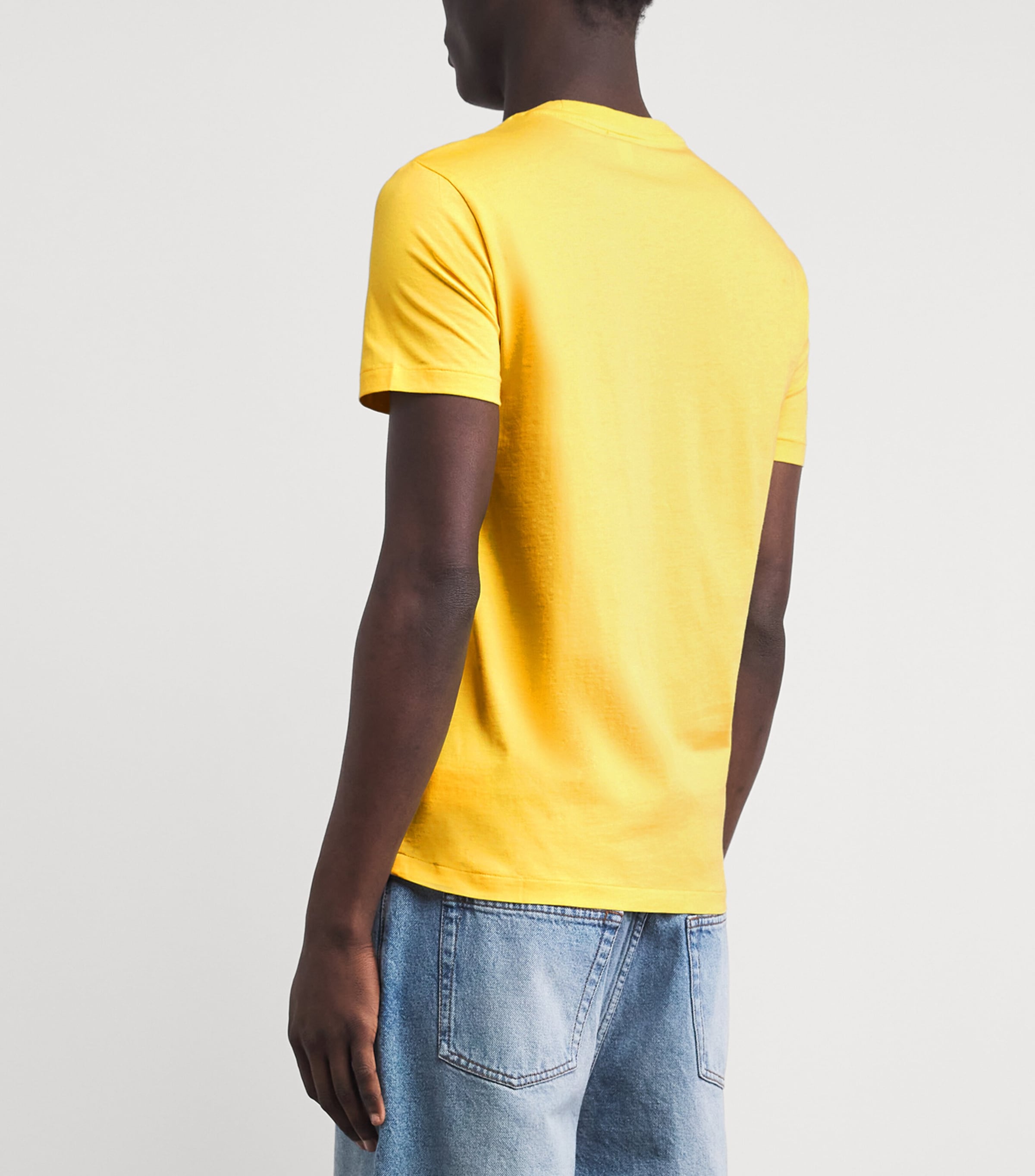 Polo Ralph Lauren Mens Cotton Custom-Fit Polo Pony T-Shirt Sunfish Image 5