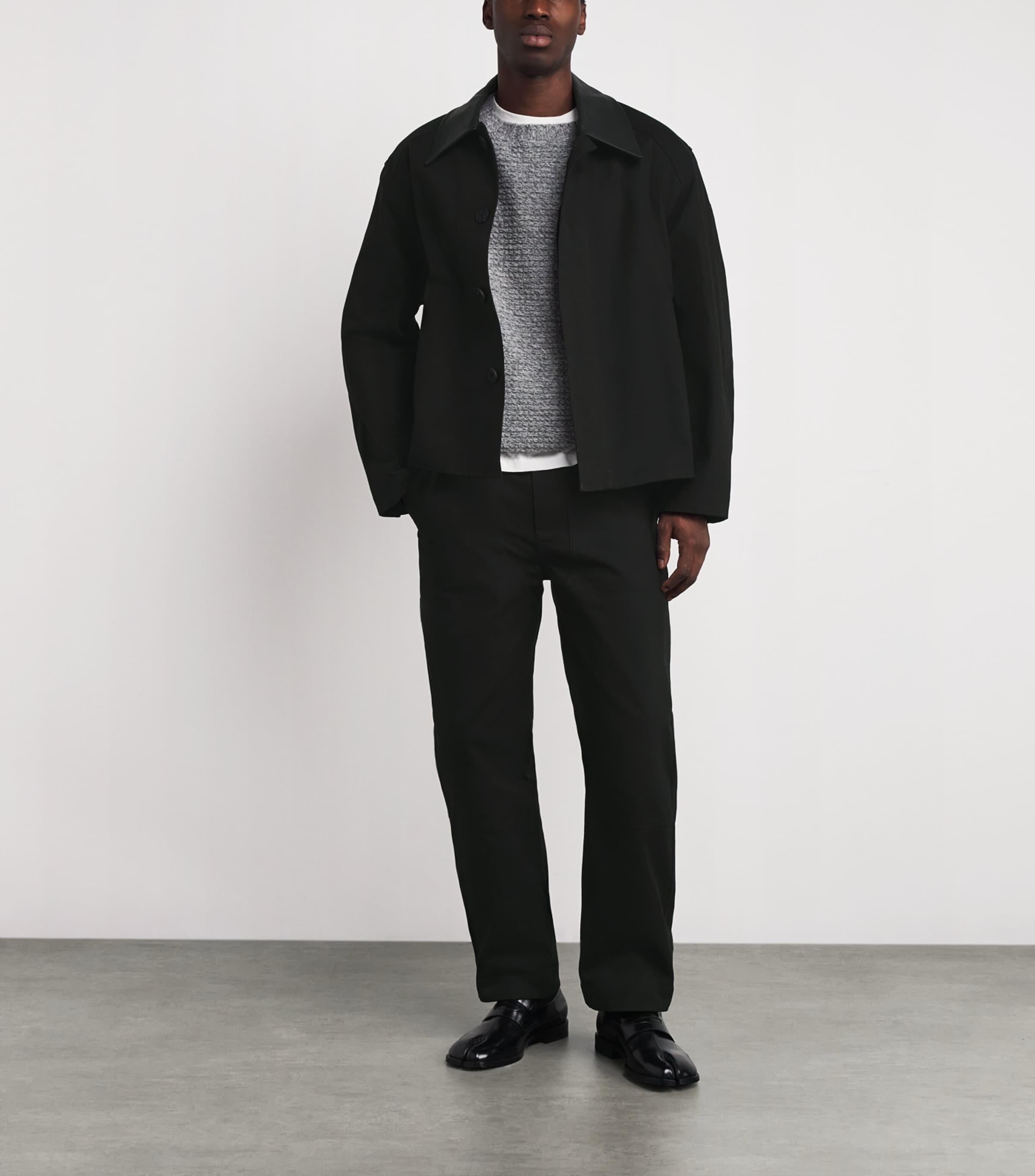 x Aaron Levine Cotton Canvas Dover Jacket BLACK Image 2
