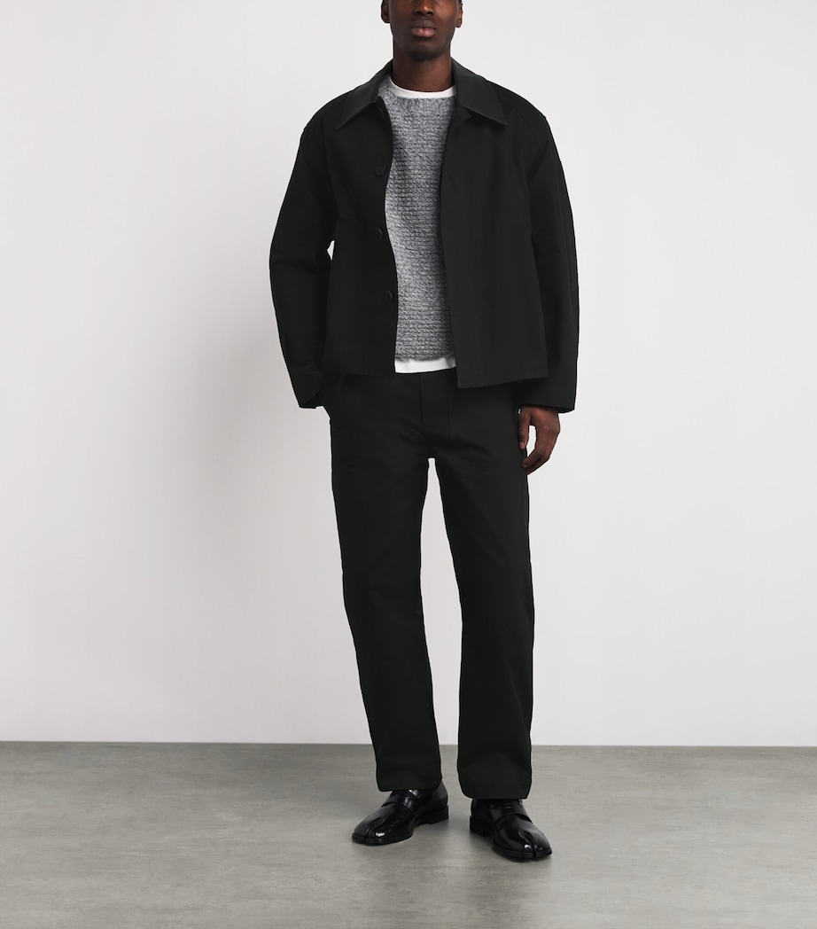 x Aaron Levine Cotton Canvas Dover Jacket BLACK Image 2