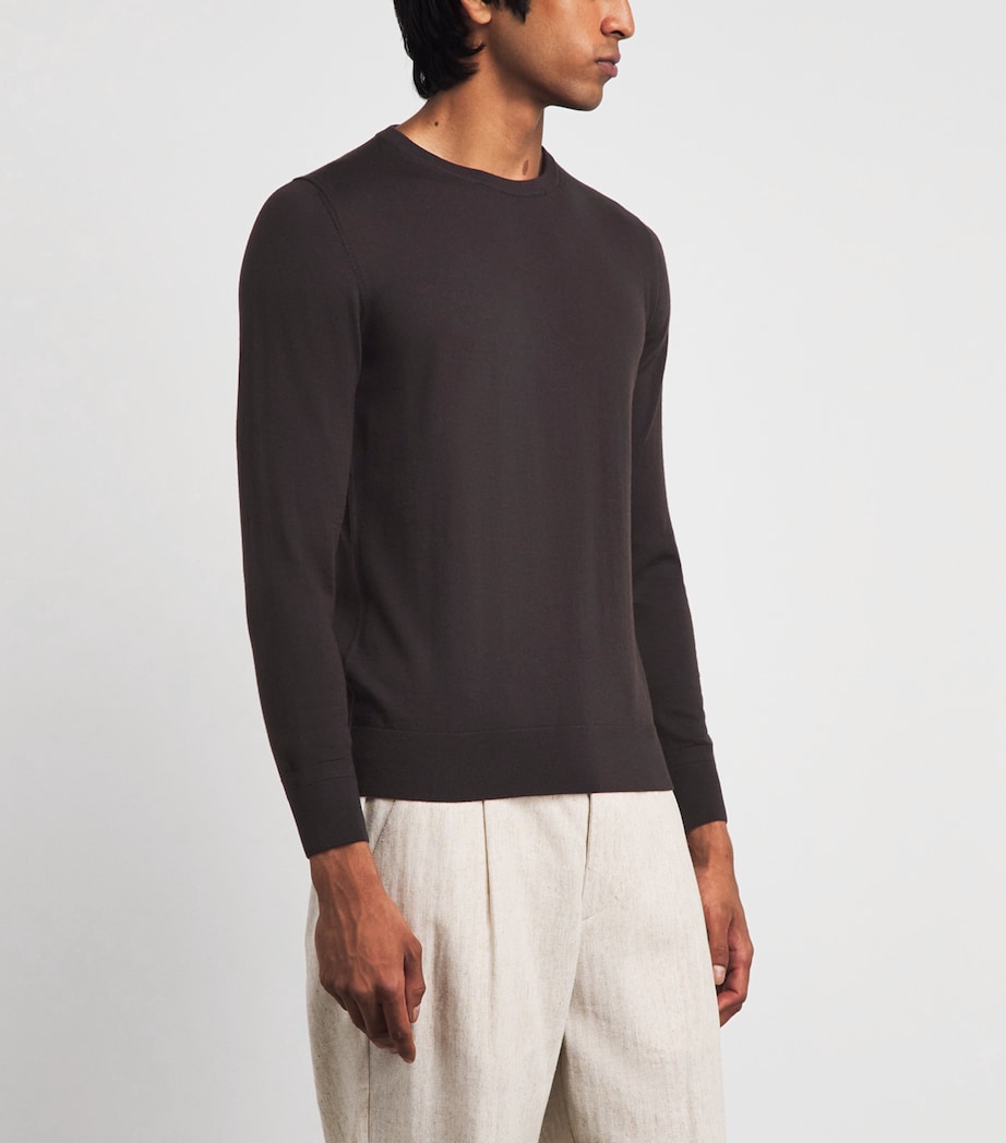 Isaia Mens Wool Sweater Image 4