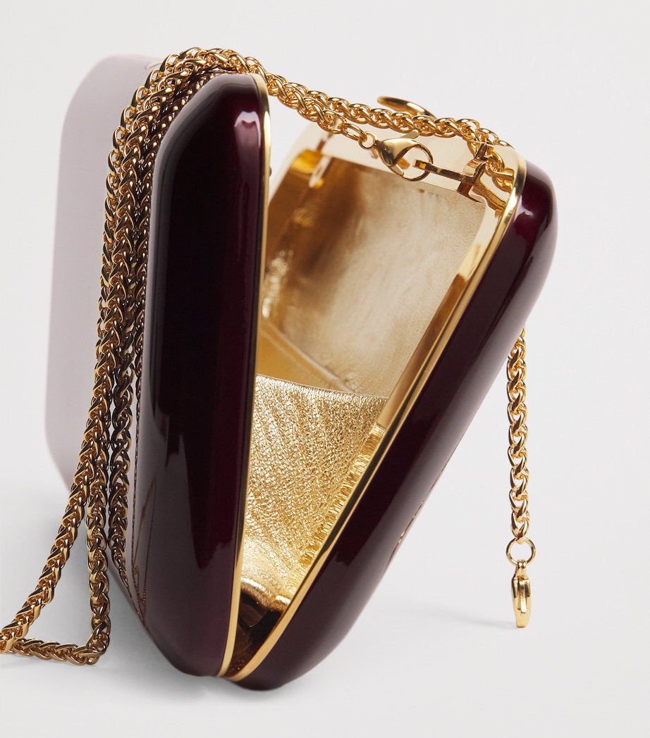 Jeffrey Levinson Mirrored Finley Clutch Bag Touring Malbec Image 6