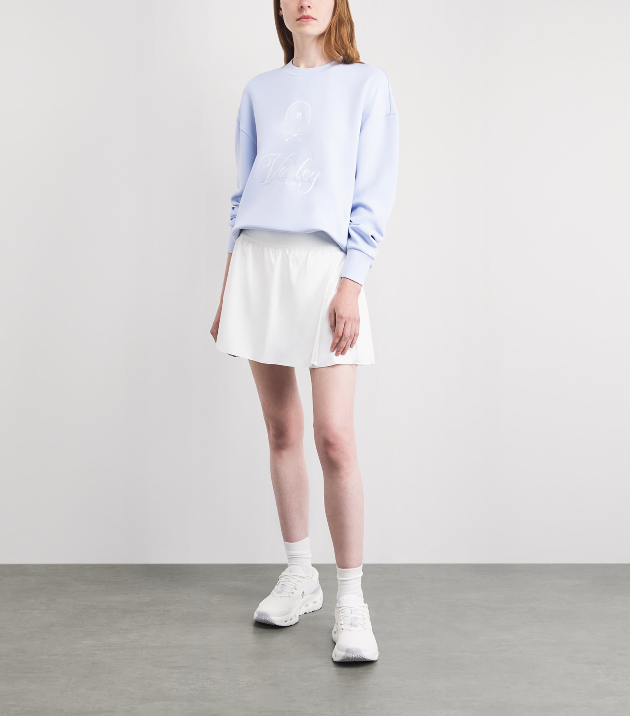 Varley Womens DoubleSoft Rasco Namesake Sweatshirt Xenon Blue Image 2
