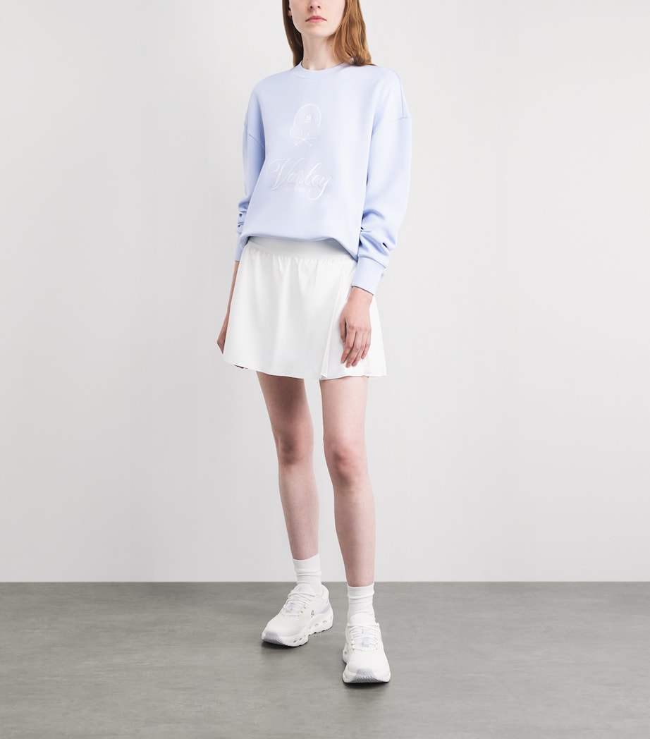 Varley Womens DoubleSoft Rasco Namesake Sweatshirt Xenon Blue Image 2
