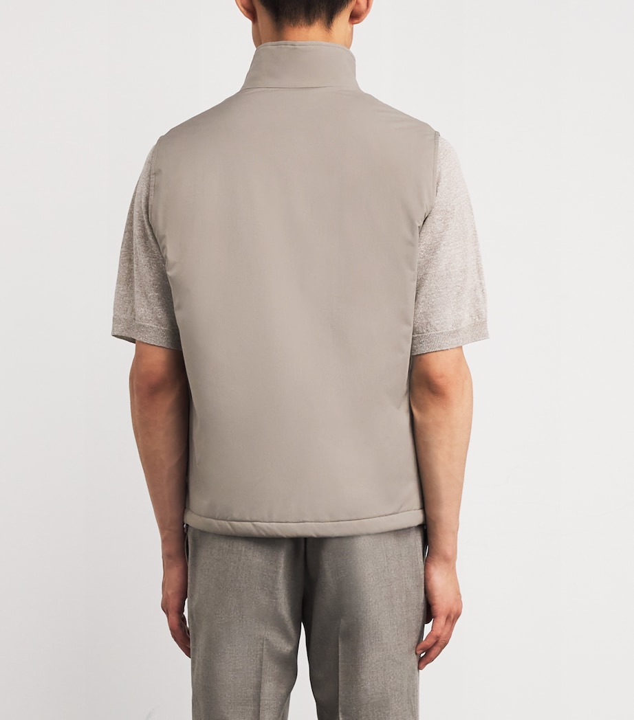 Cashmere-Silk-Lined Gilet BROWN 80196 Image 4