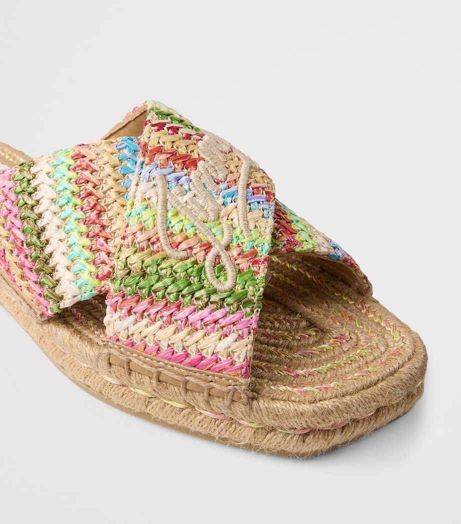 Raffia Aciel Sandals MULTI/DARK CAPPUCCIN Image 2