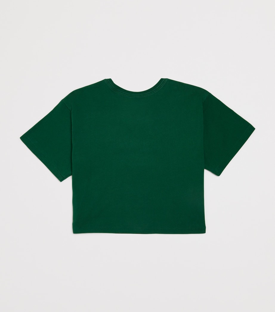 Cotton Logo T-Shirt (6-14 Years) GREEN Image 2