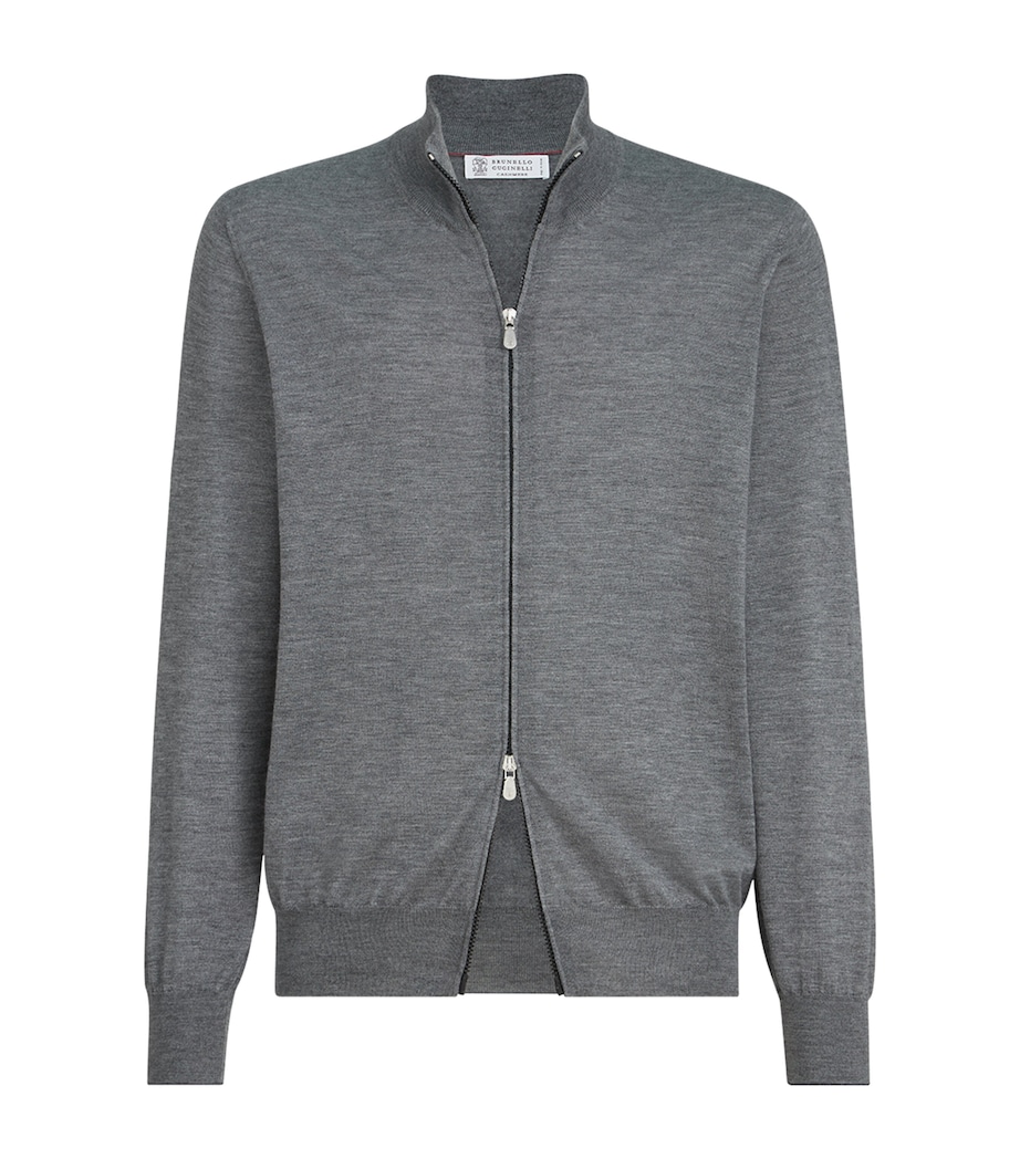 Brunello Cucinelli Mens Cashmere-Silk Cardigan Image 1