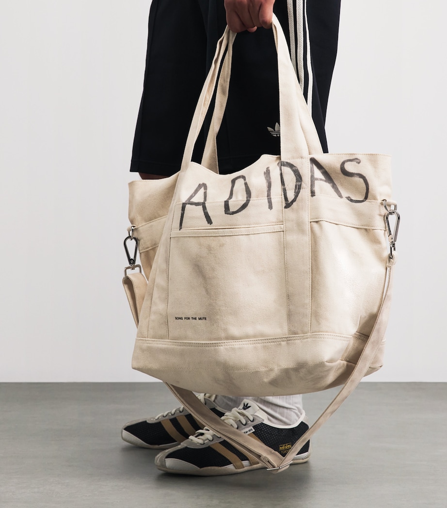 adidas x Song for the Mute Logo Tote Bag Natural Denim Image 4