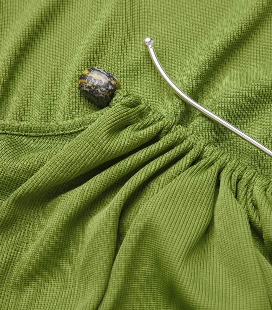 Pin-Gathered Maxi Skirt CACTUS Image 5