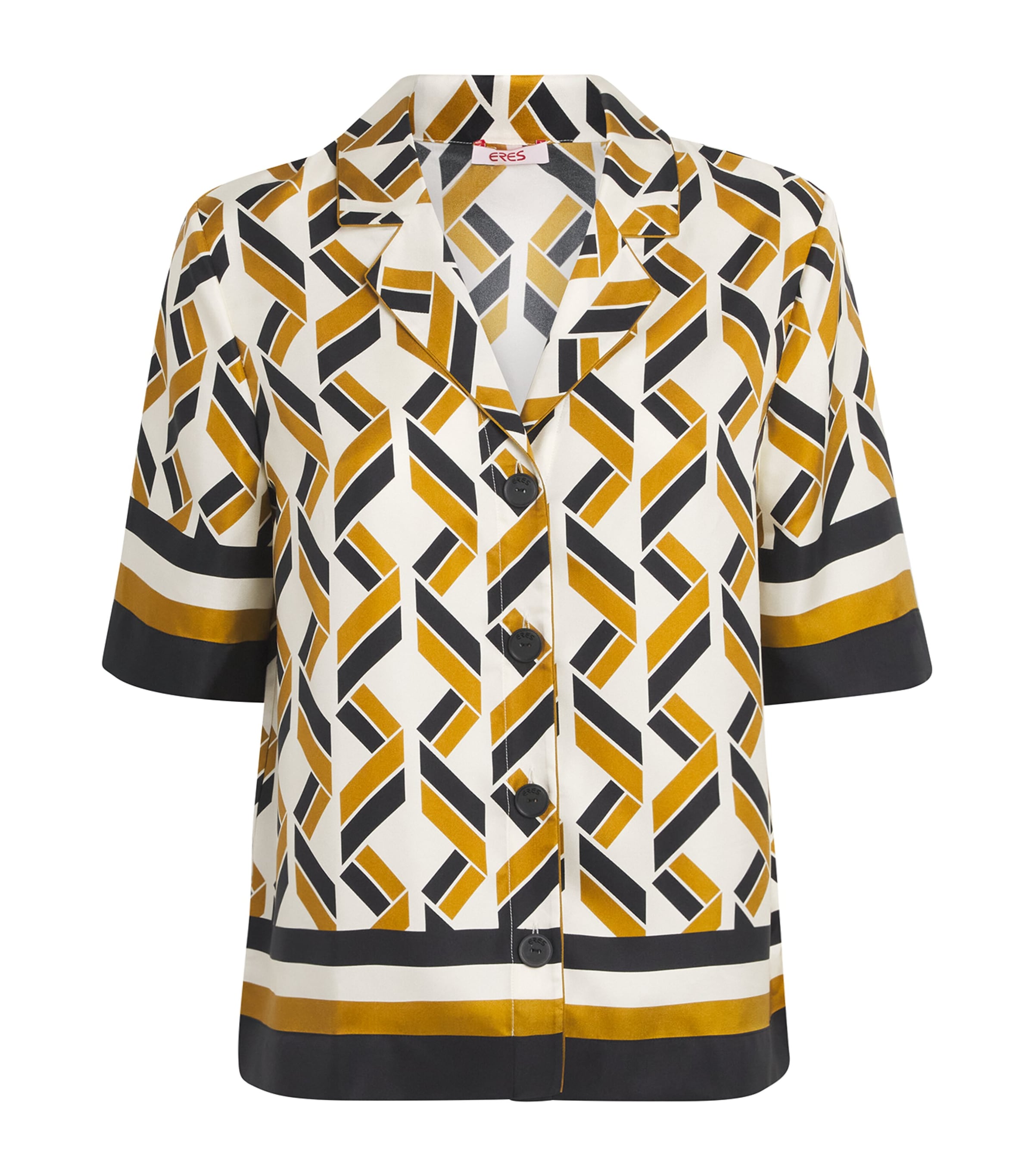 Eres Tube Geometric-print Short-sleeve Shirt In Multi