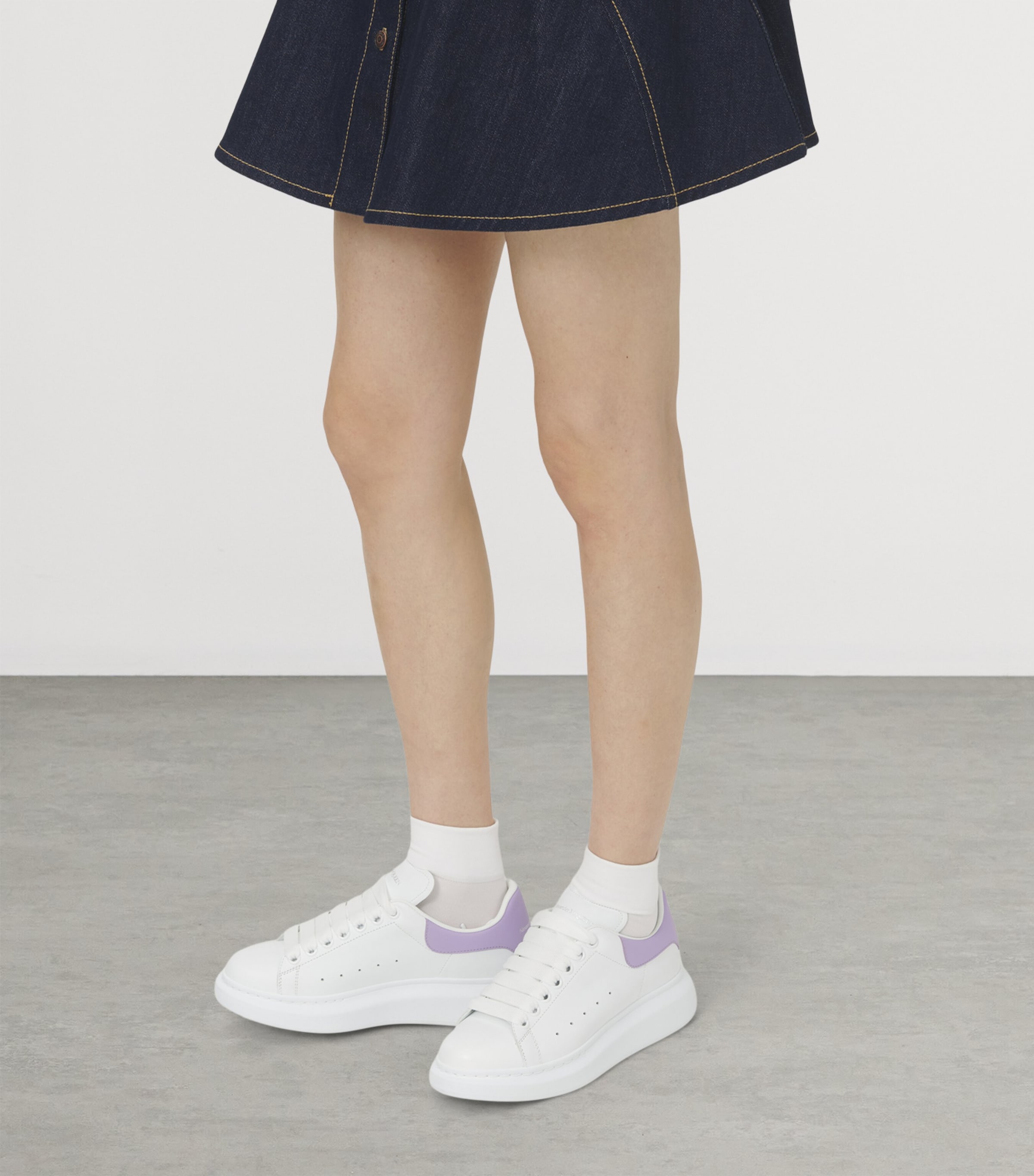 Leather Oversized Sneakers 9732 Image 2