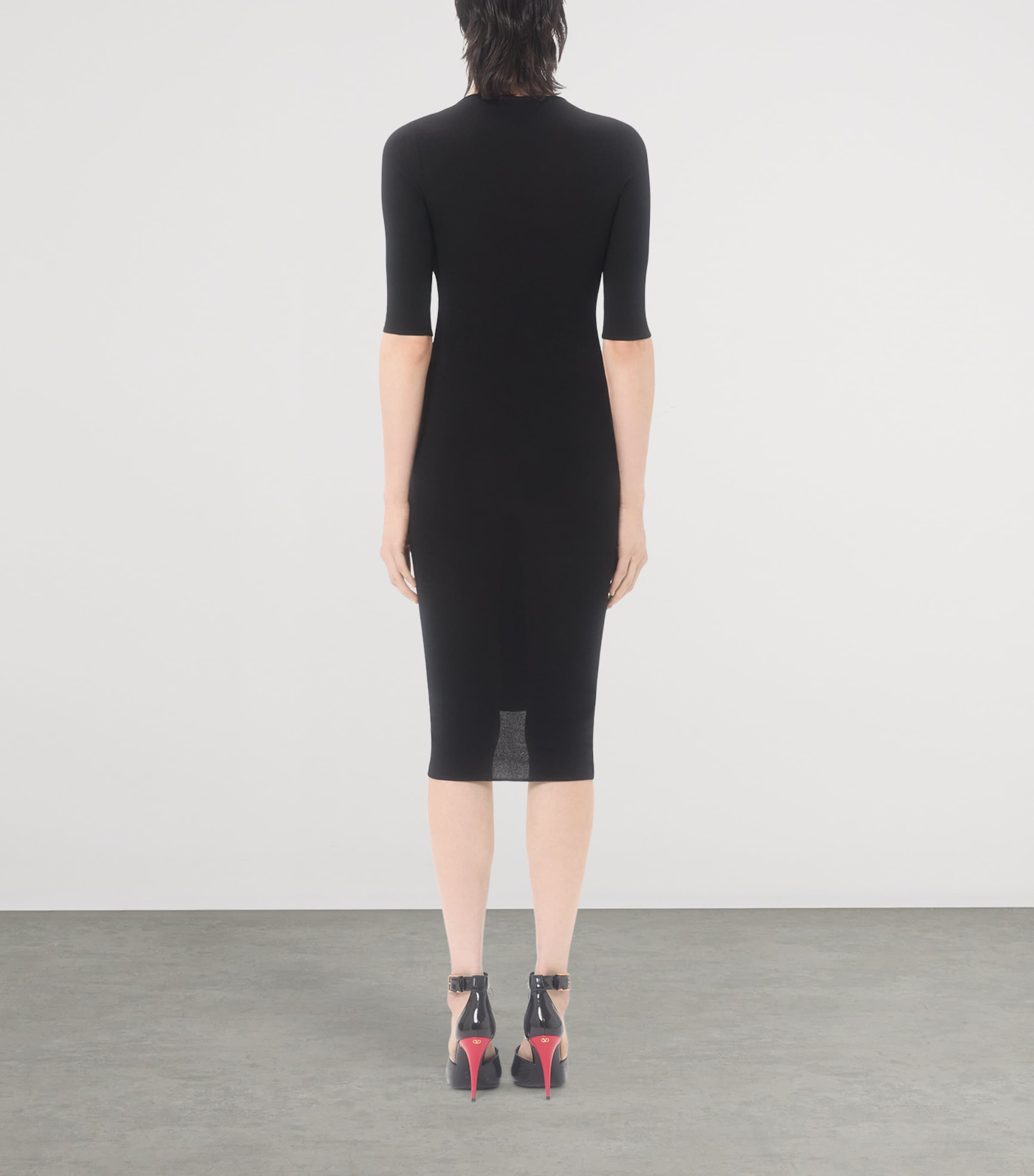 Valentino Womens Ruched Knit Dress Image 4