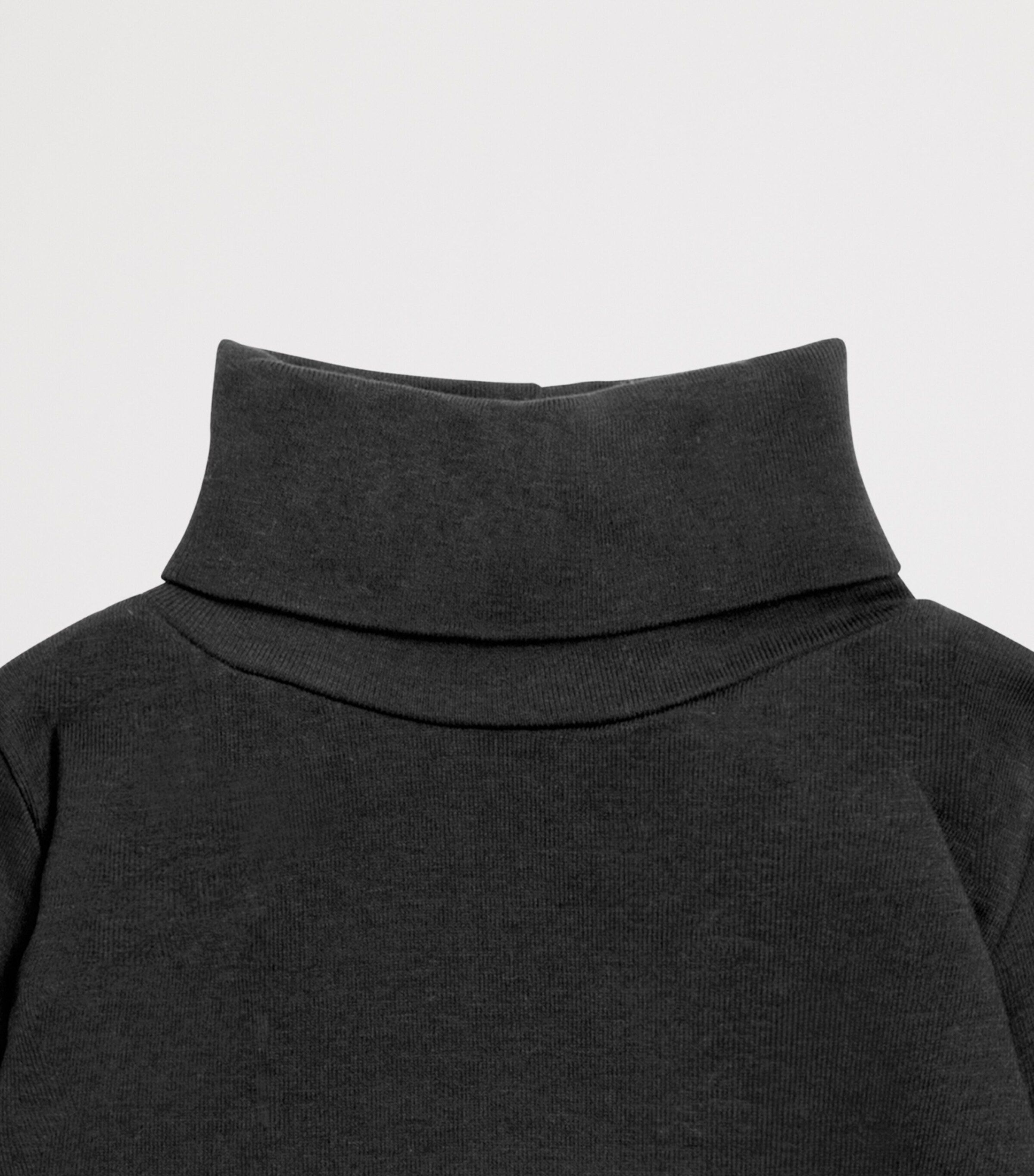 Bonpoint Organic Cotton Rollneck Sweater (10-12 Years) Noir Image 3