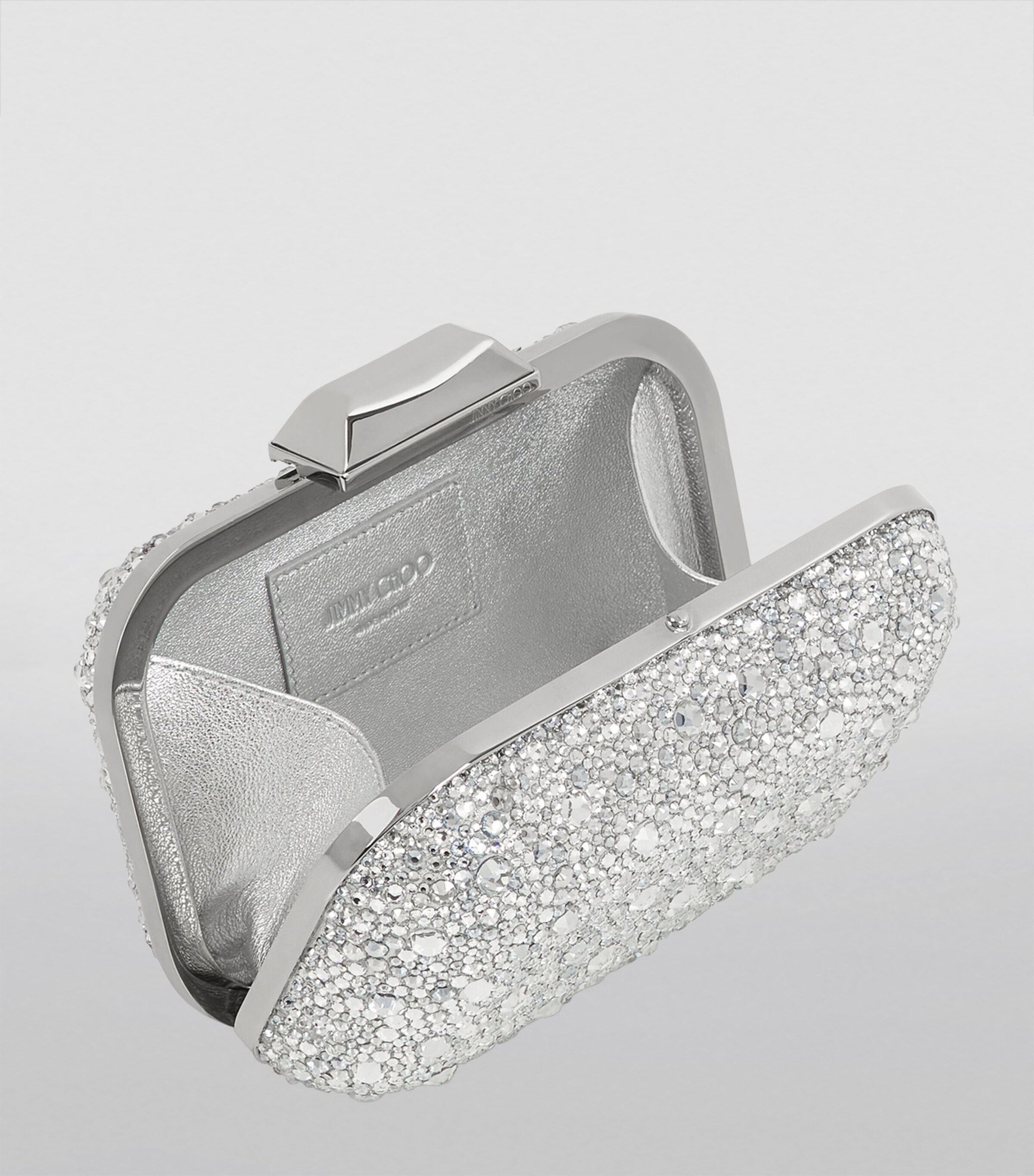 Crystal-Embellished Cloud Clutch Bag CRYSTAL Image 2