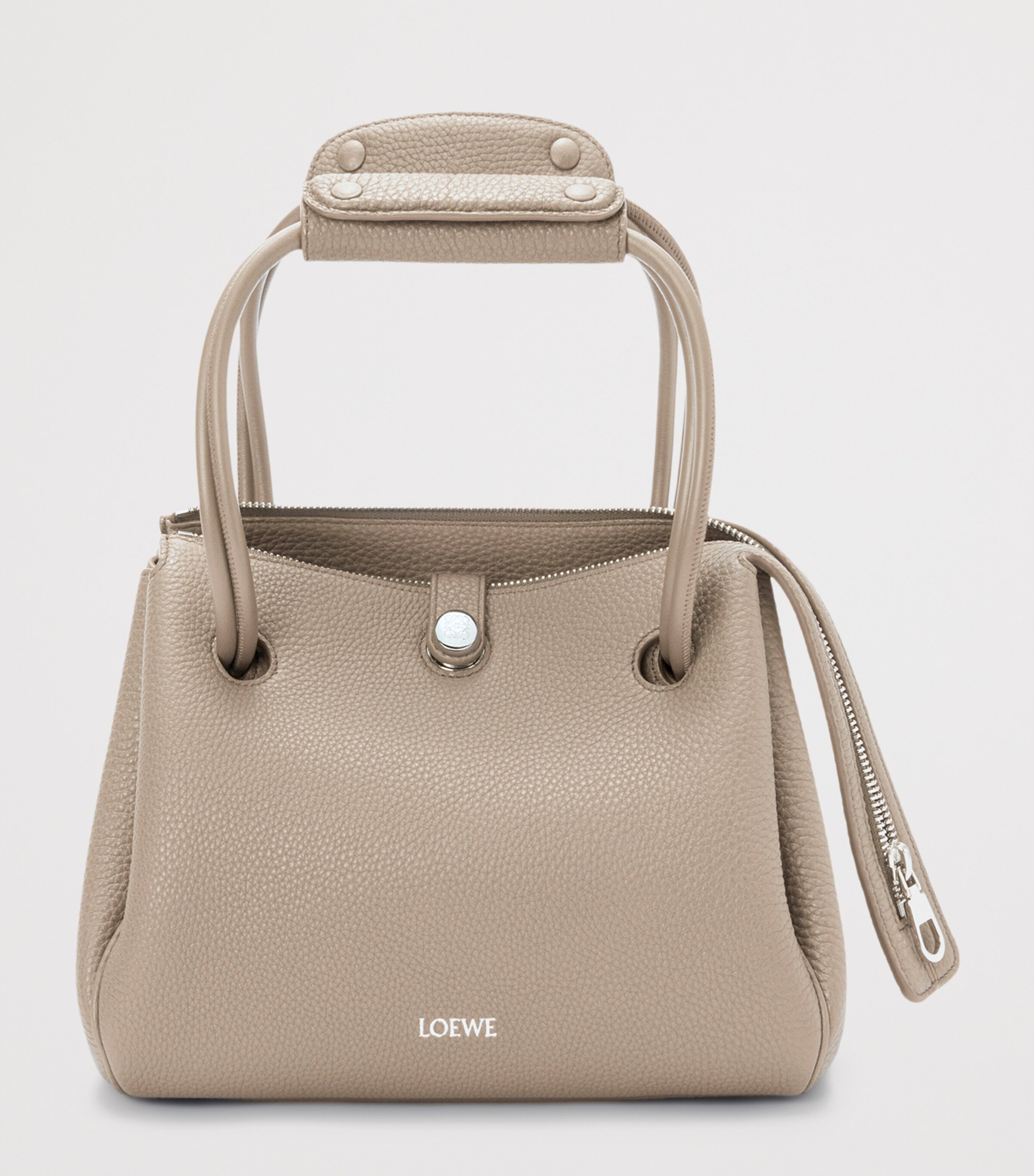 LOEWE Small Grained Leather Madrid Shoulder Bag Clay Image 12