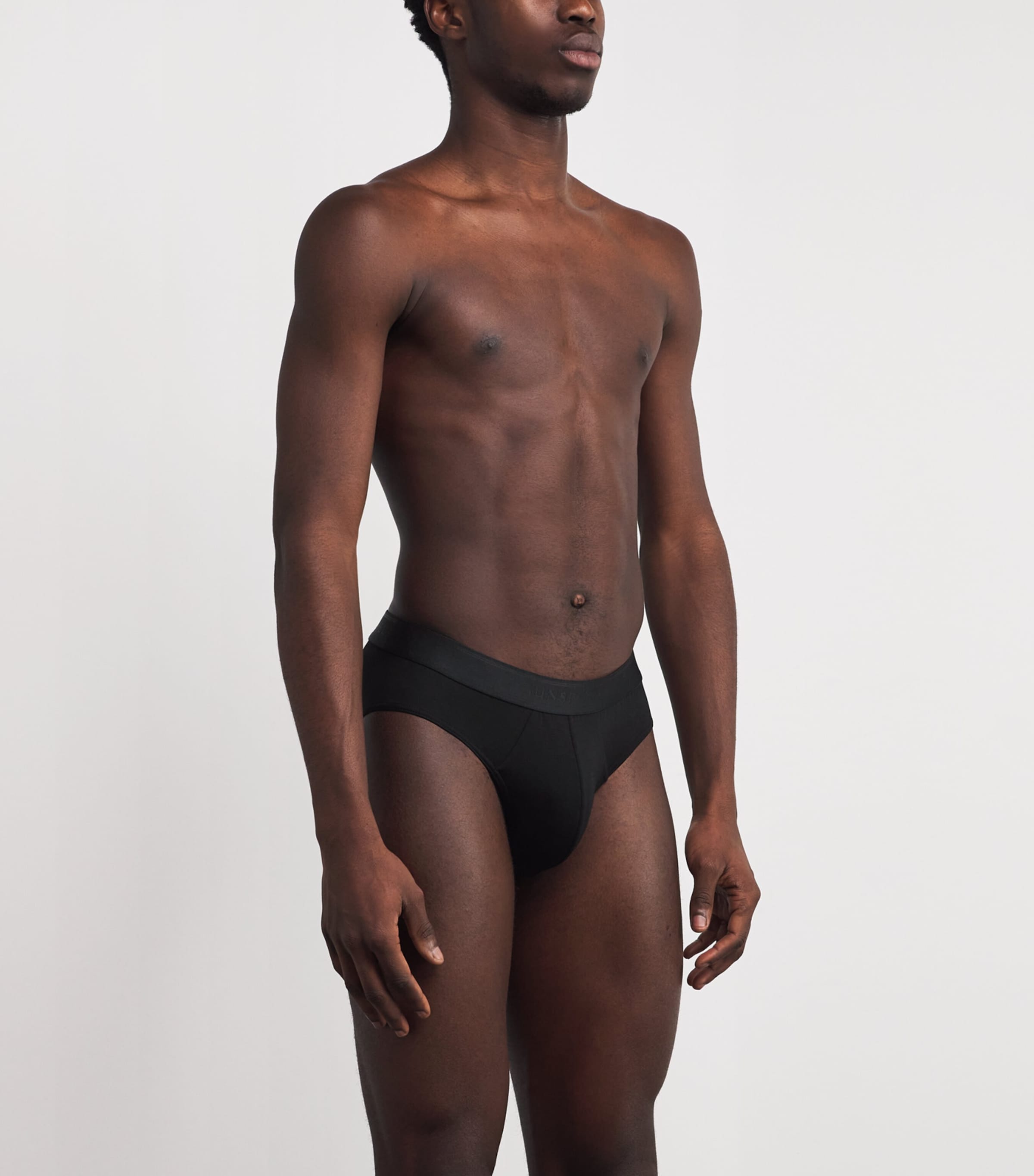 Tencel-Blend Stretch Briefs BKAA - BLACK Image 2