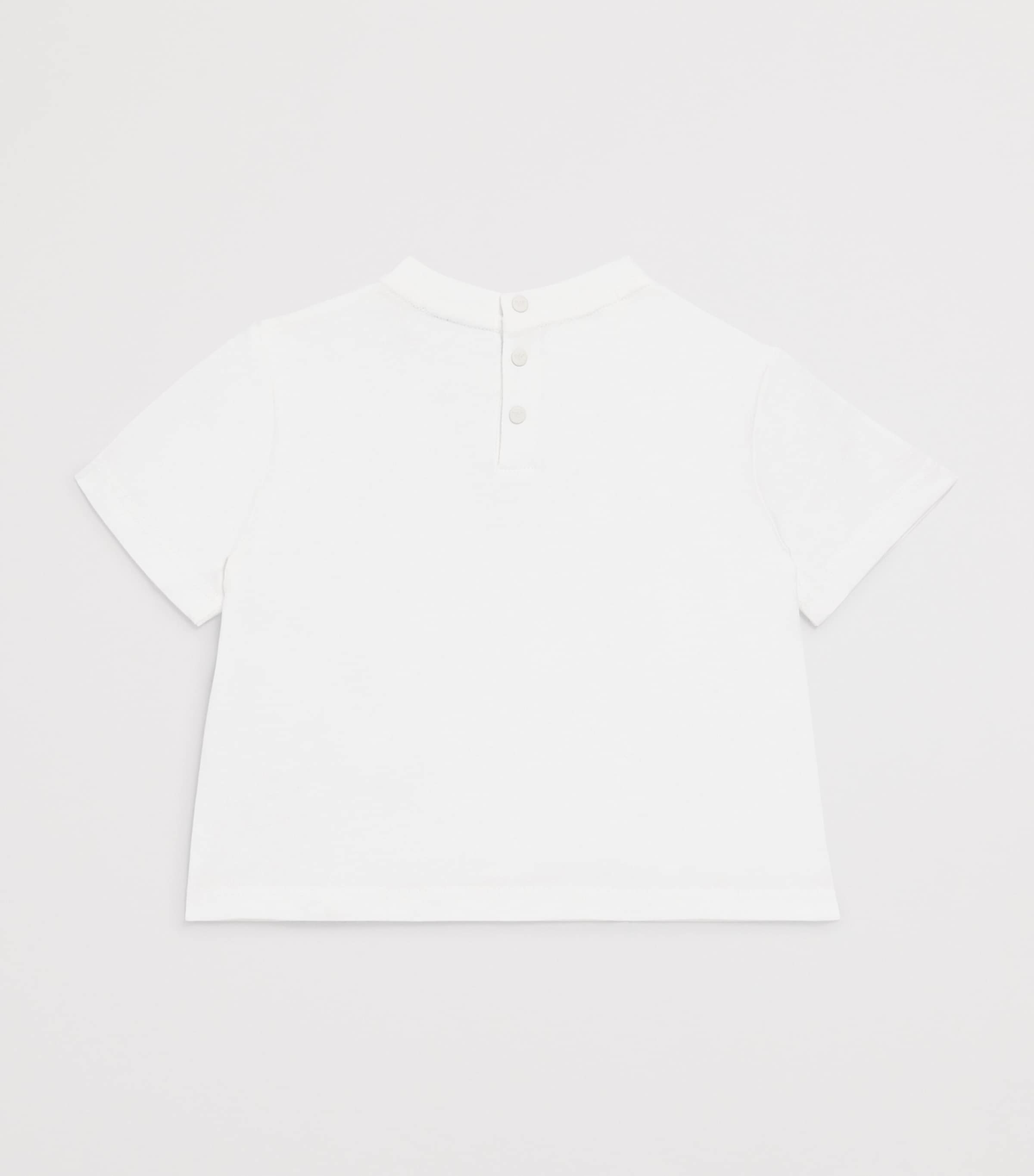 Cotton Jersey Patch T-shirt (6-36 Months) OFF WHITE Image 2