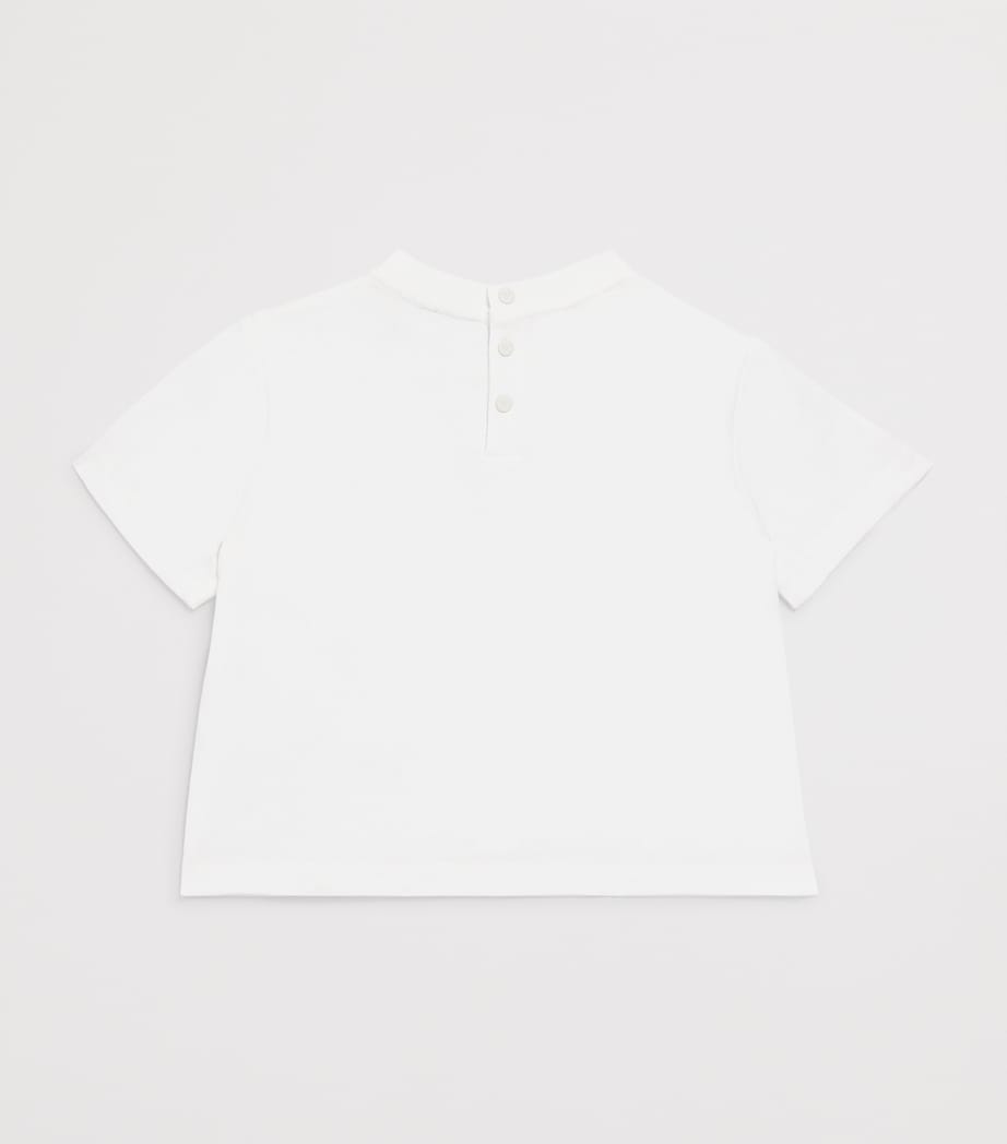 Cotton Jersey Patch T-shirt (6-36 Months) OFF WHITE Image 2