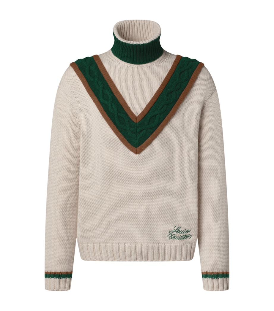 Wool Cable-Knit Sweater LIGHT BEIGE Image 1