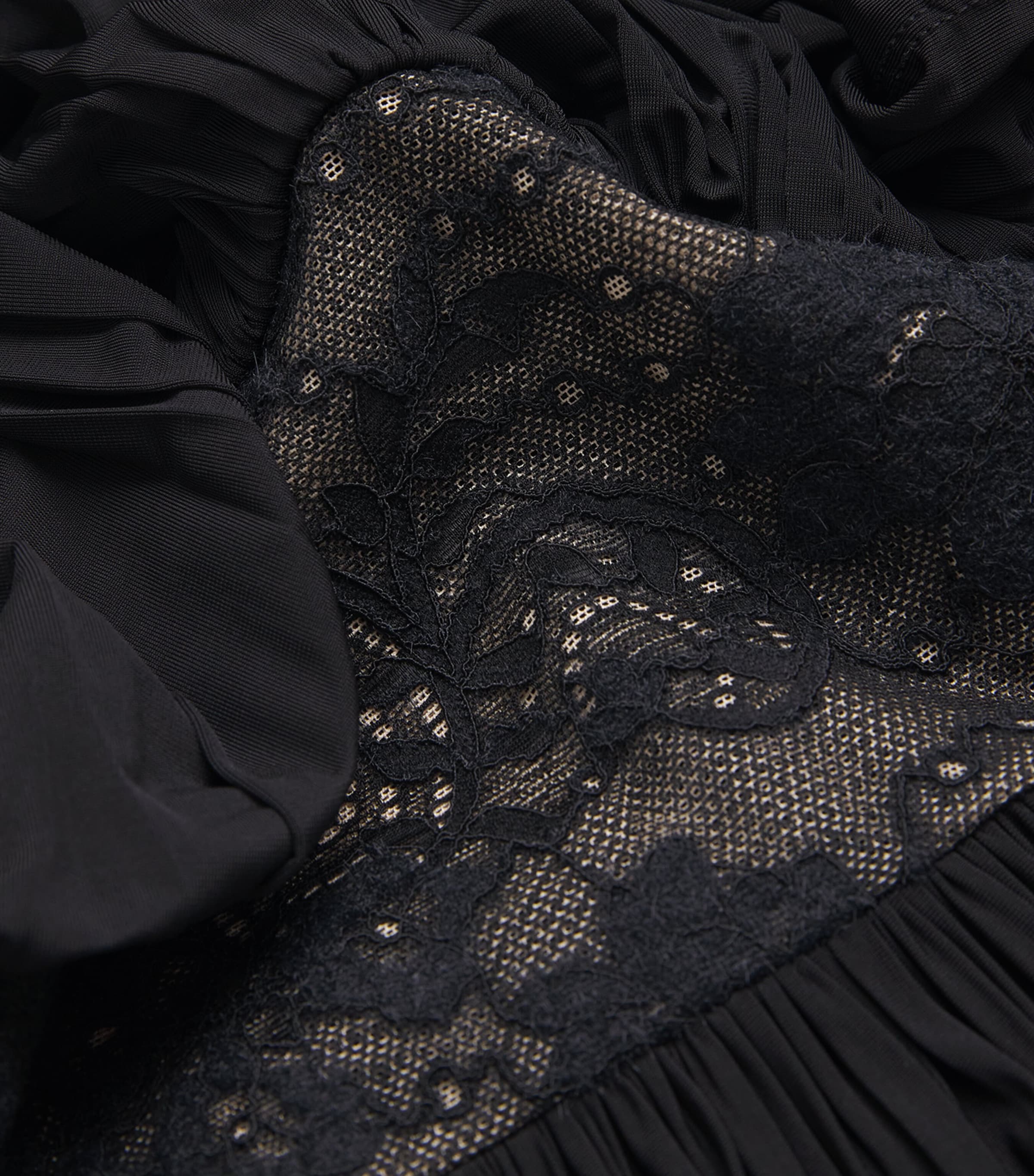 Lace-Detail Rebellion Maxi Dress BLK BLACK Image 5