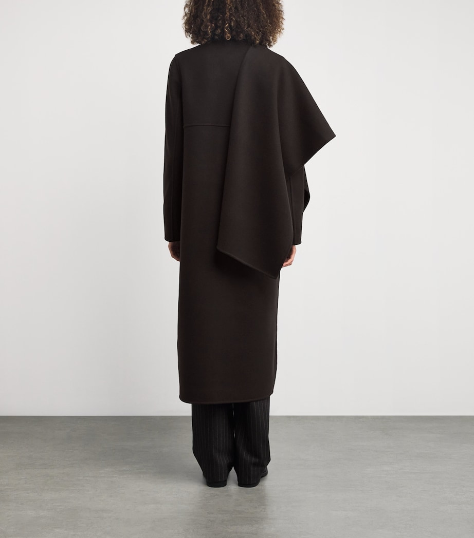 Cashmere-Wool Kipling Coat CHOCOLATE Image 3