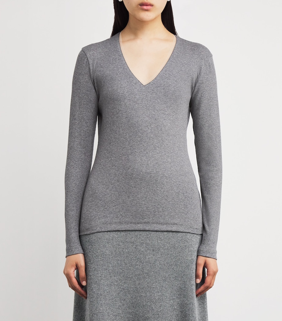 Embellished Mesh-Trim Sweater 8132 ROCCIA Image 3