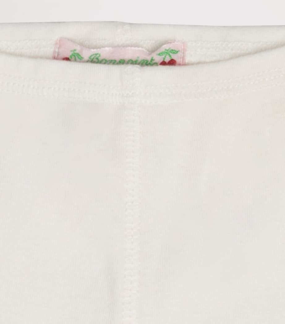Bonpoint Cotton Leggings (1-36 Months) Blanc Lait Image 3