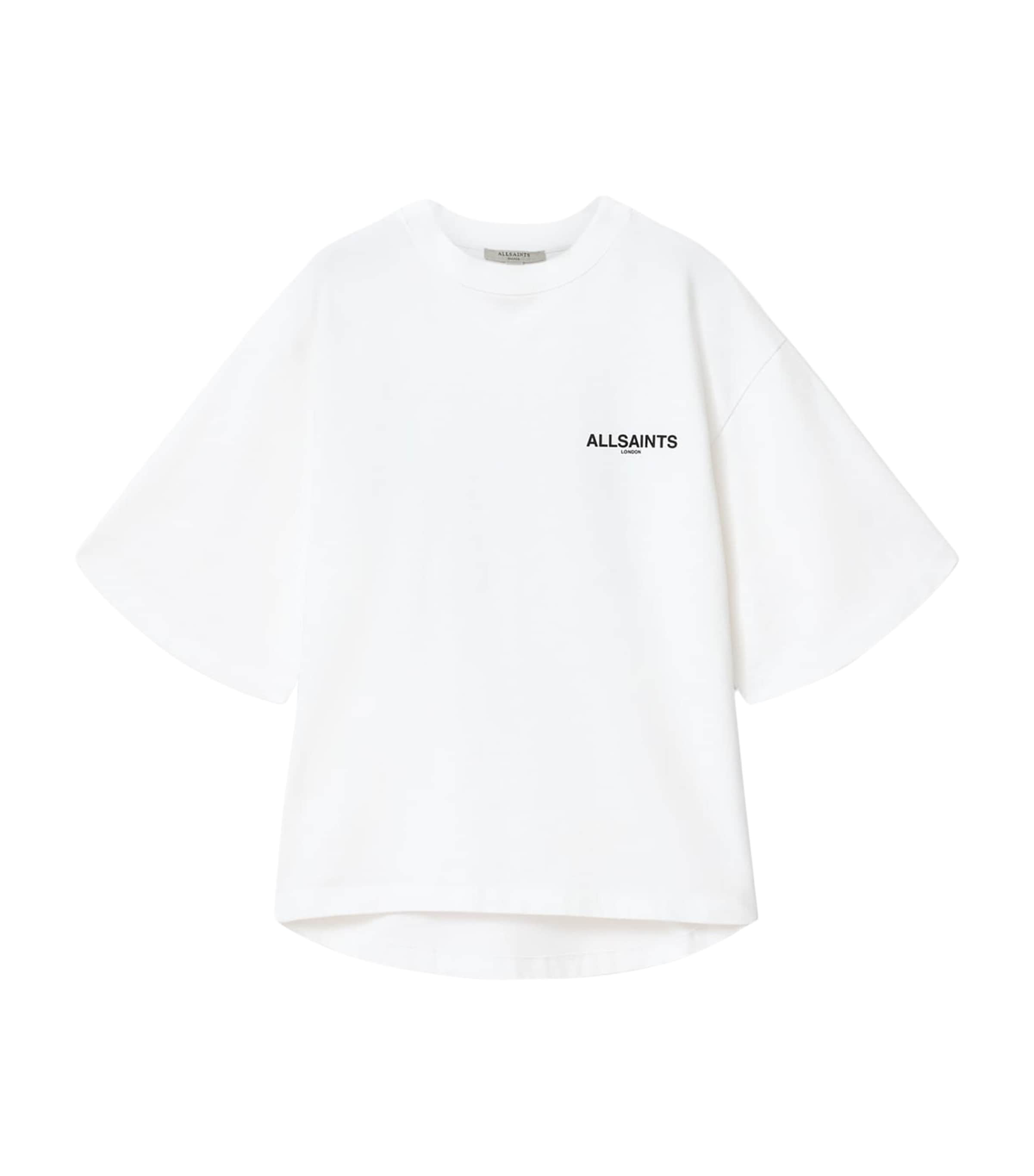 AllSaints Womens Organic Cotton Halis Amelie T-Shirt Optic White Image 1