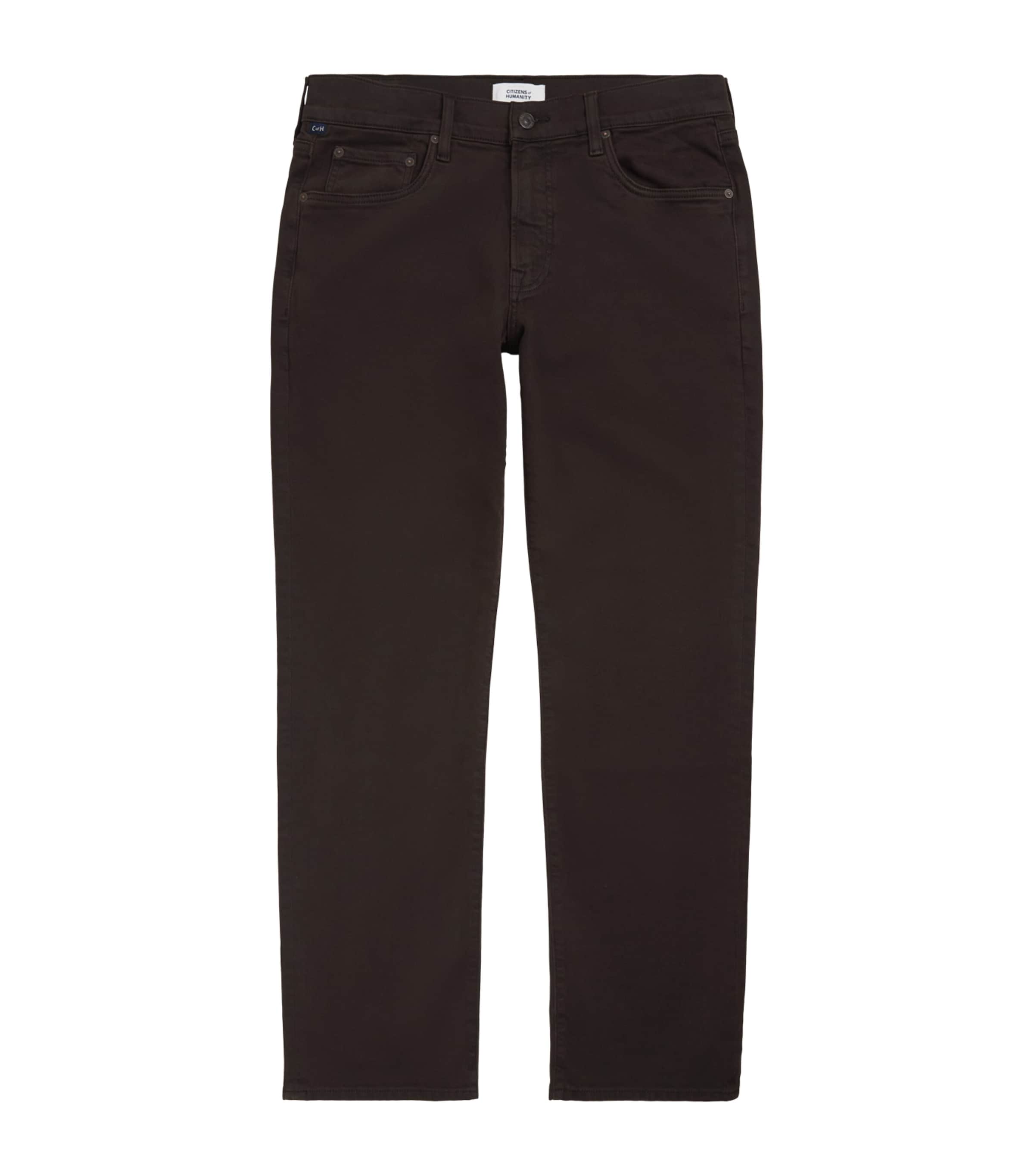 Citizens of Humanity Mens Elijah Straight Jeans Tobacco Image 1