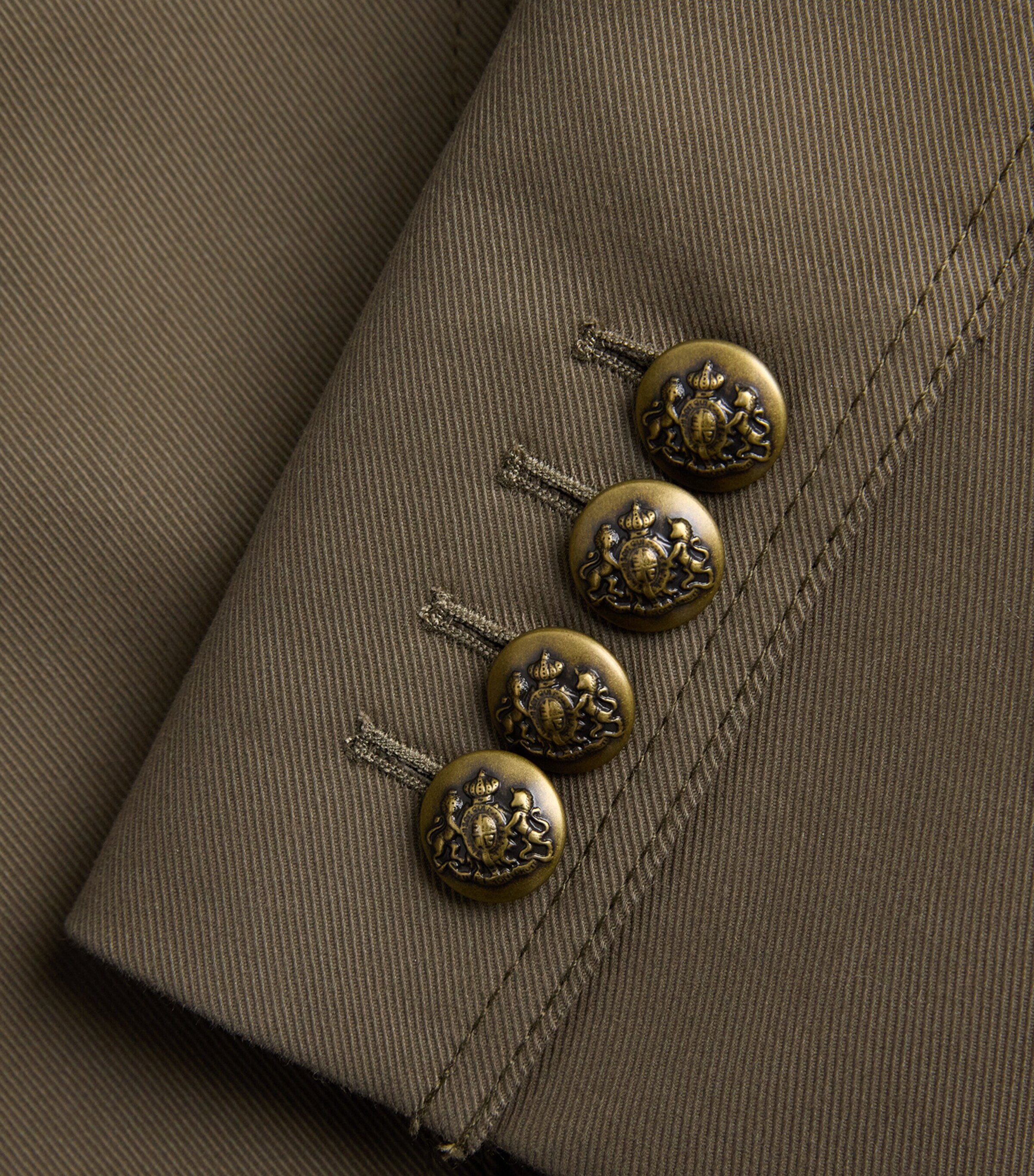 ME+EM Womens Cotton Twill Utility Jacket Khaki Image 6