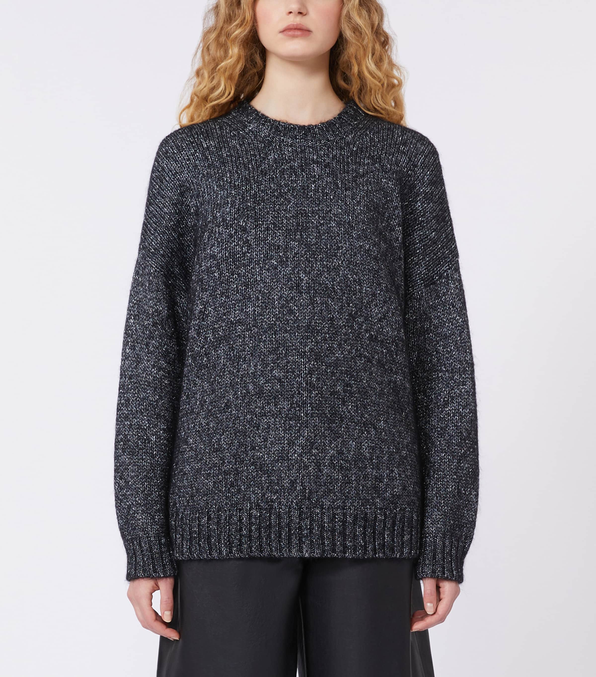 Crew-Neck Sweater DARK GREY Image 3