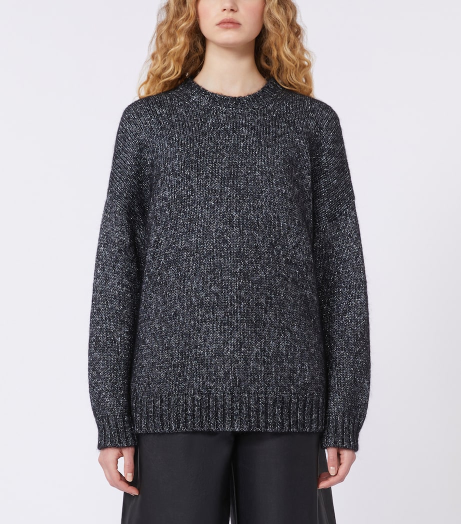 Crew-Neck Sweater DARK GREY Image 3