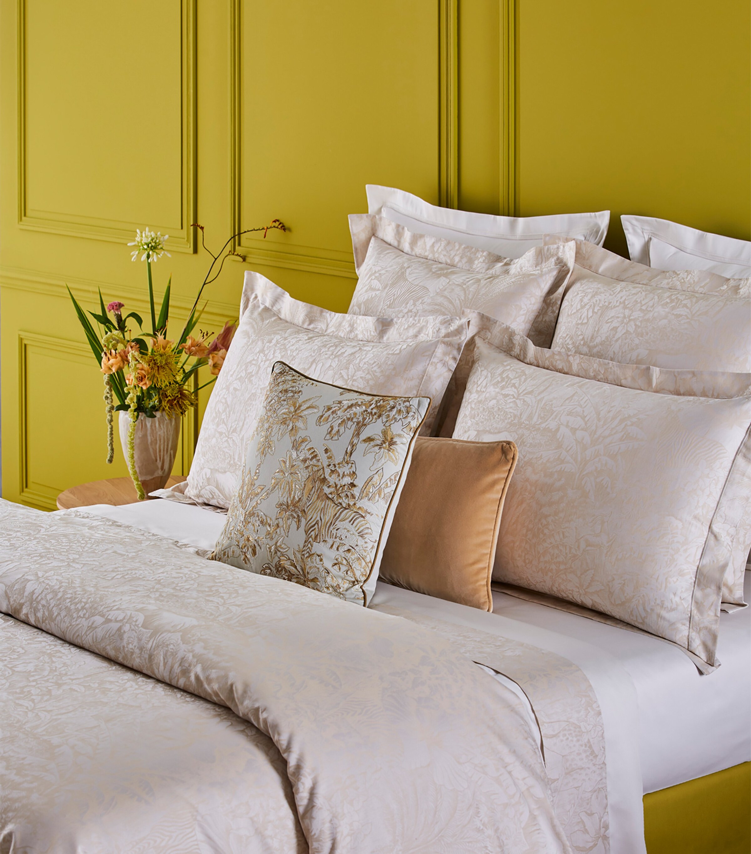 Yves Delorme Faune Oxford Pillowcase (50cm x 75cm) Faun Image 3
