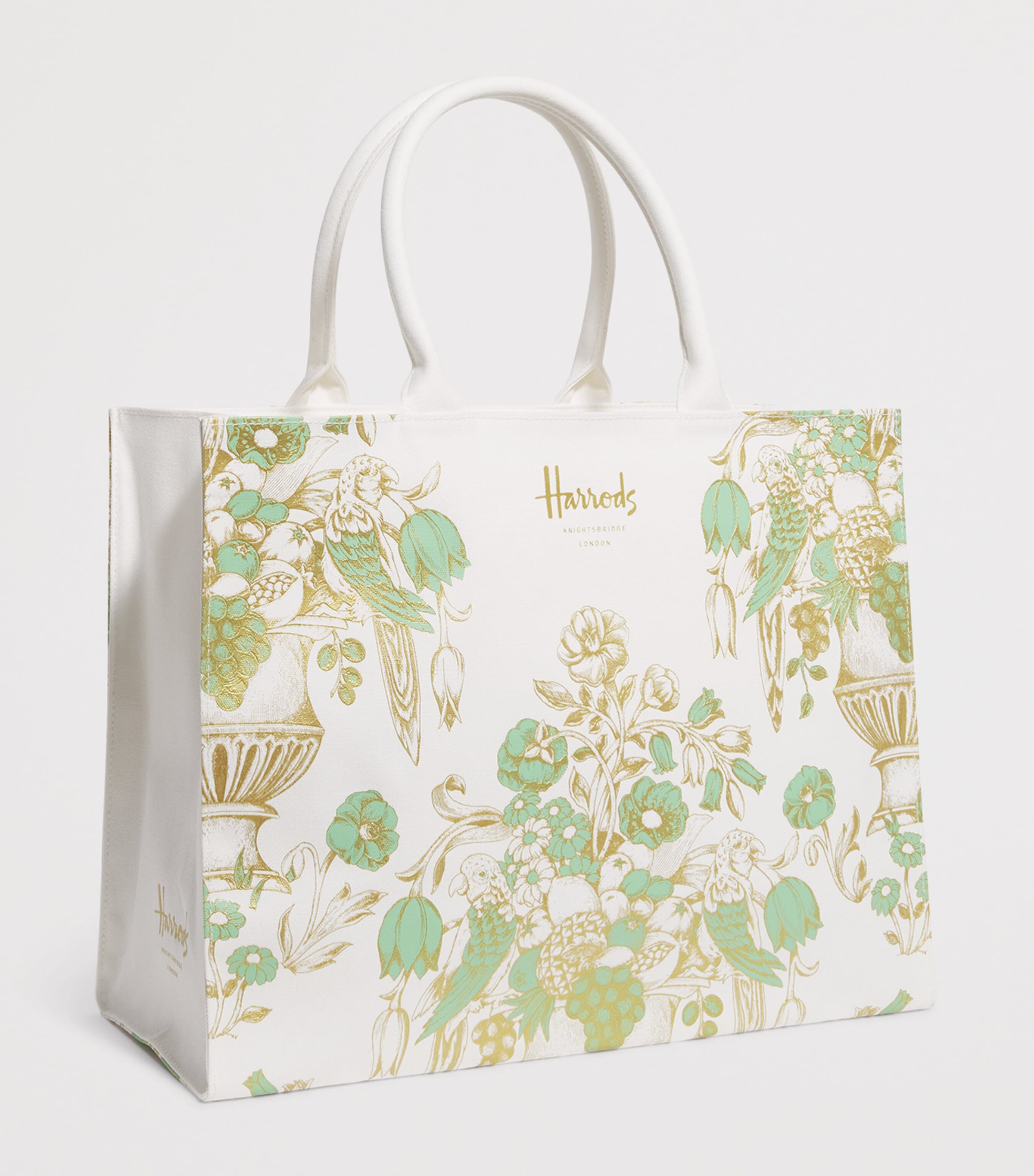 Harrods フローラルアイビーショッパーバッグ df19ff5f40b0f2c976680e404b2c85
