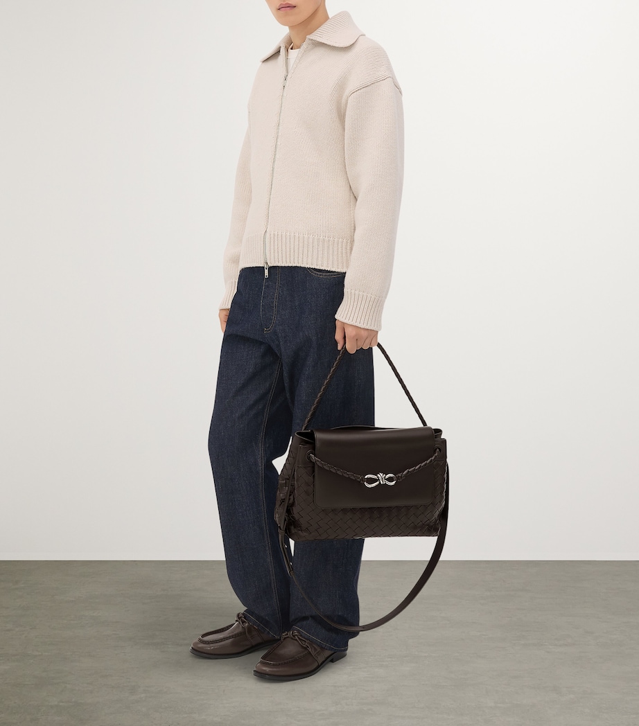 Medium Leather Andiamo Messenger Bag 2364 Image 2