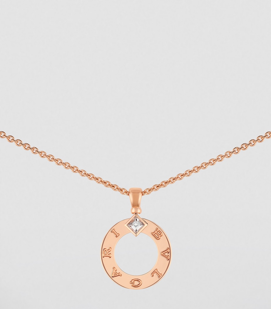 Rose Gold and Diamond BVLGARI BVLGARI Necklace ROSE GOLD Image 9